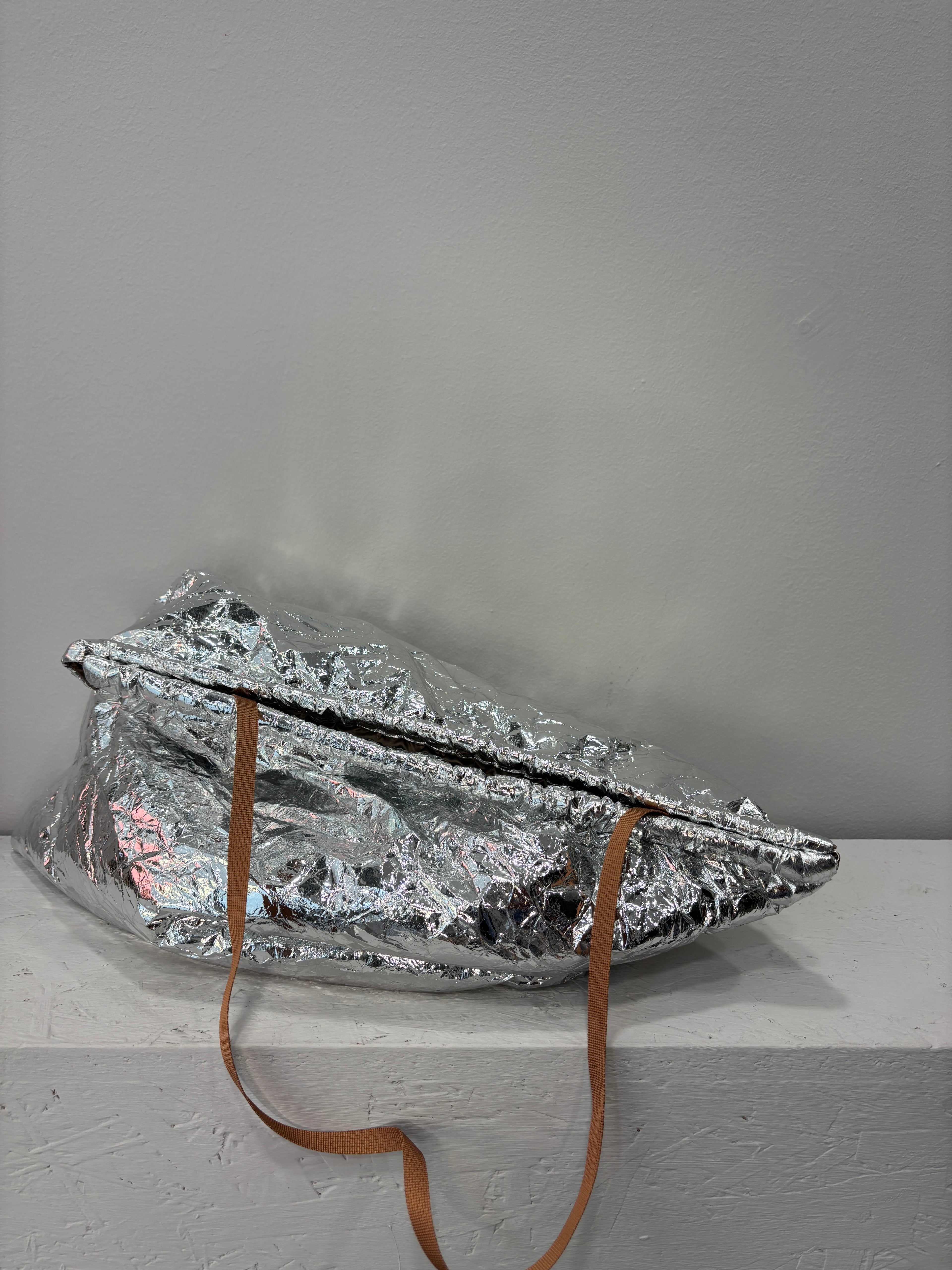 Silver "pillow" bag