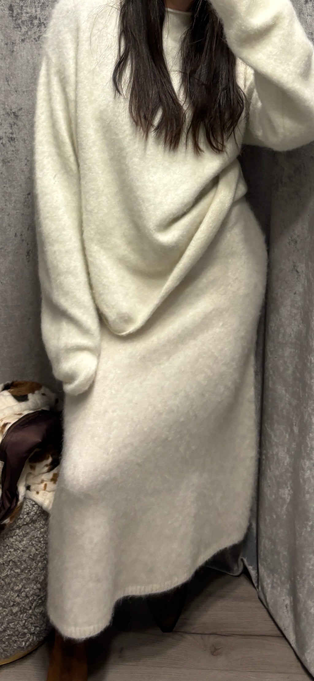 Gonna in maglia svasata