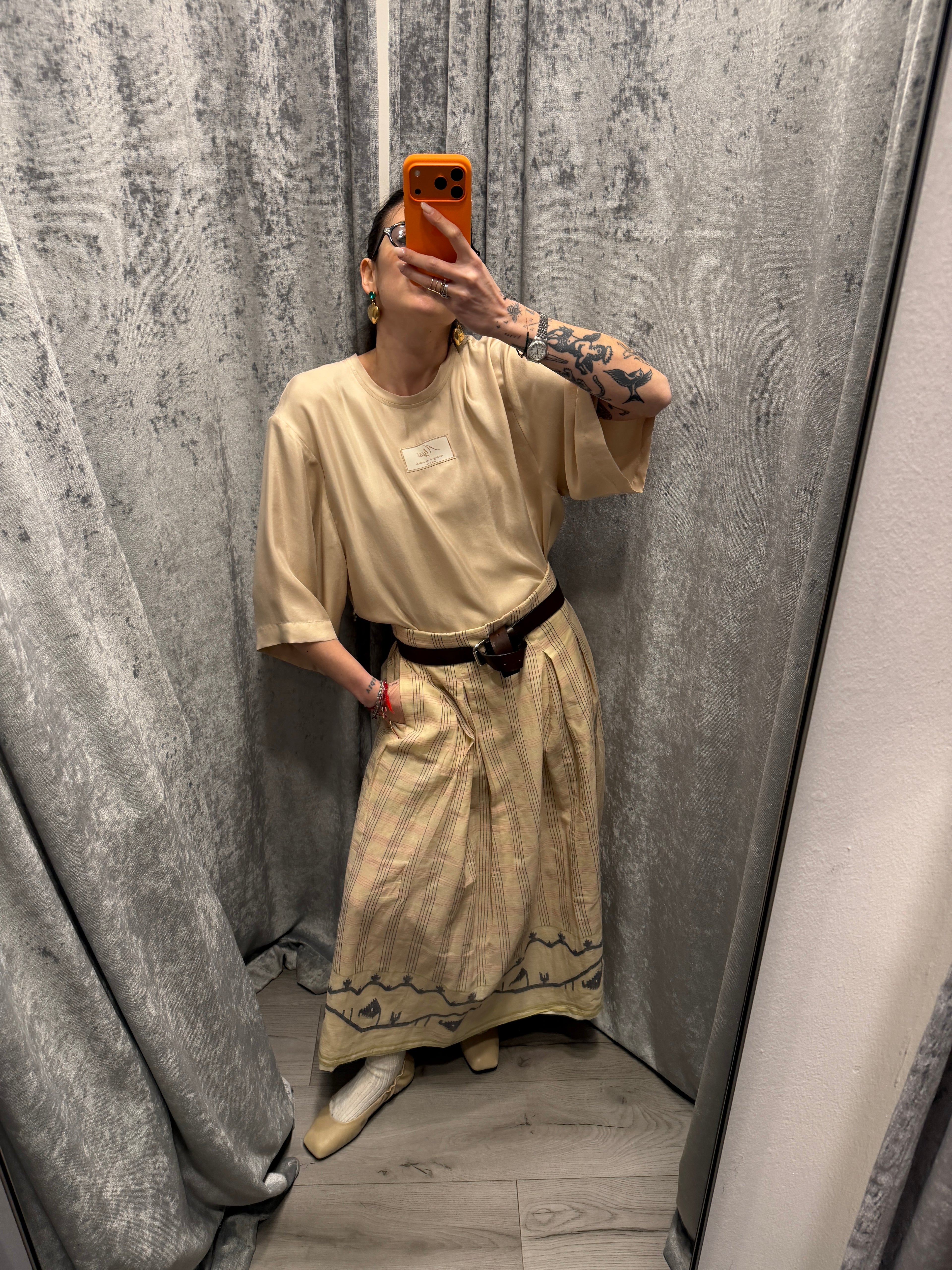 BLUSA IN TWILL OVERSIZE