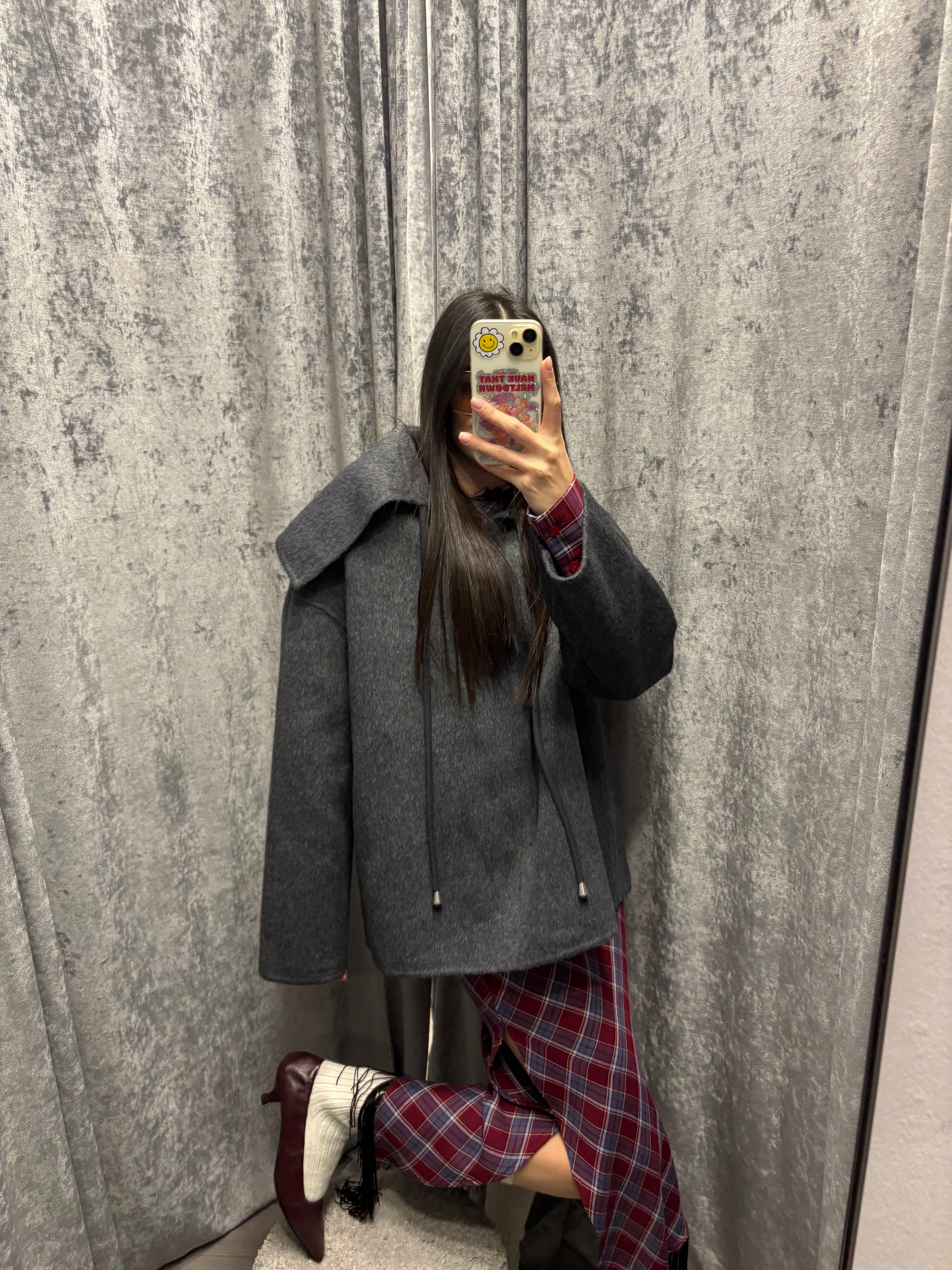 Polo in panno con tiranti