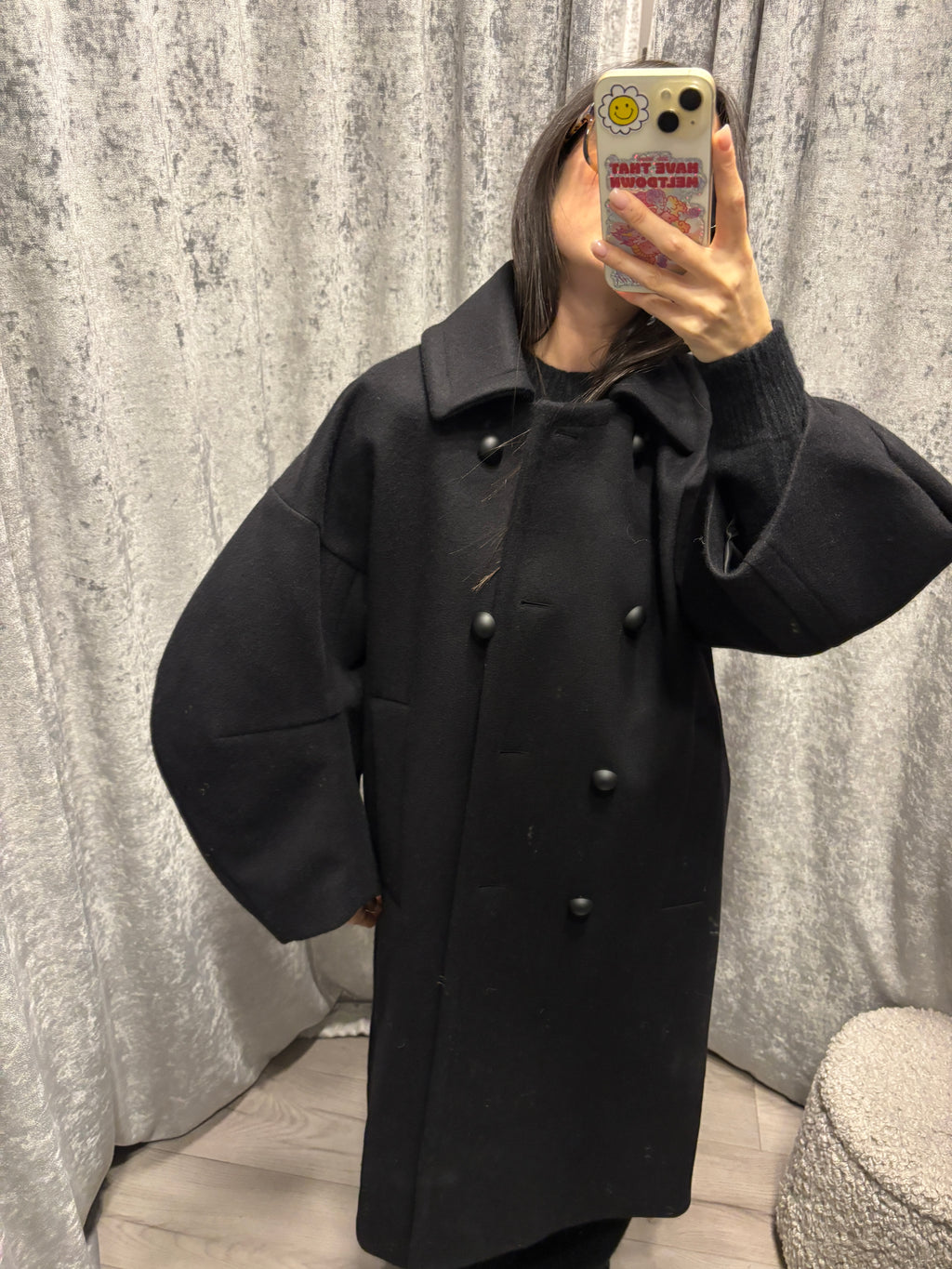 Cappotto scultoreo in lana