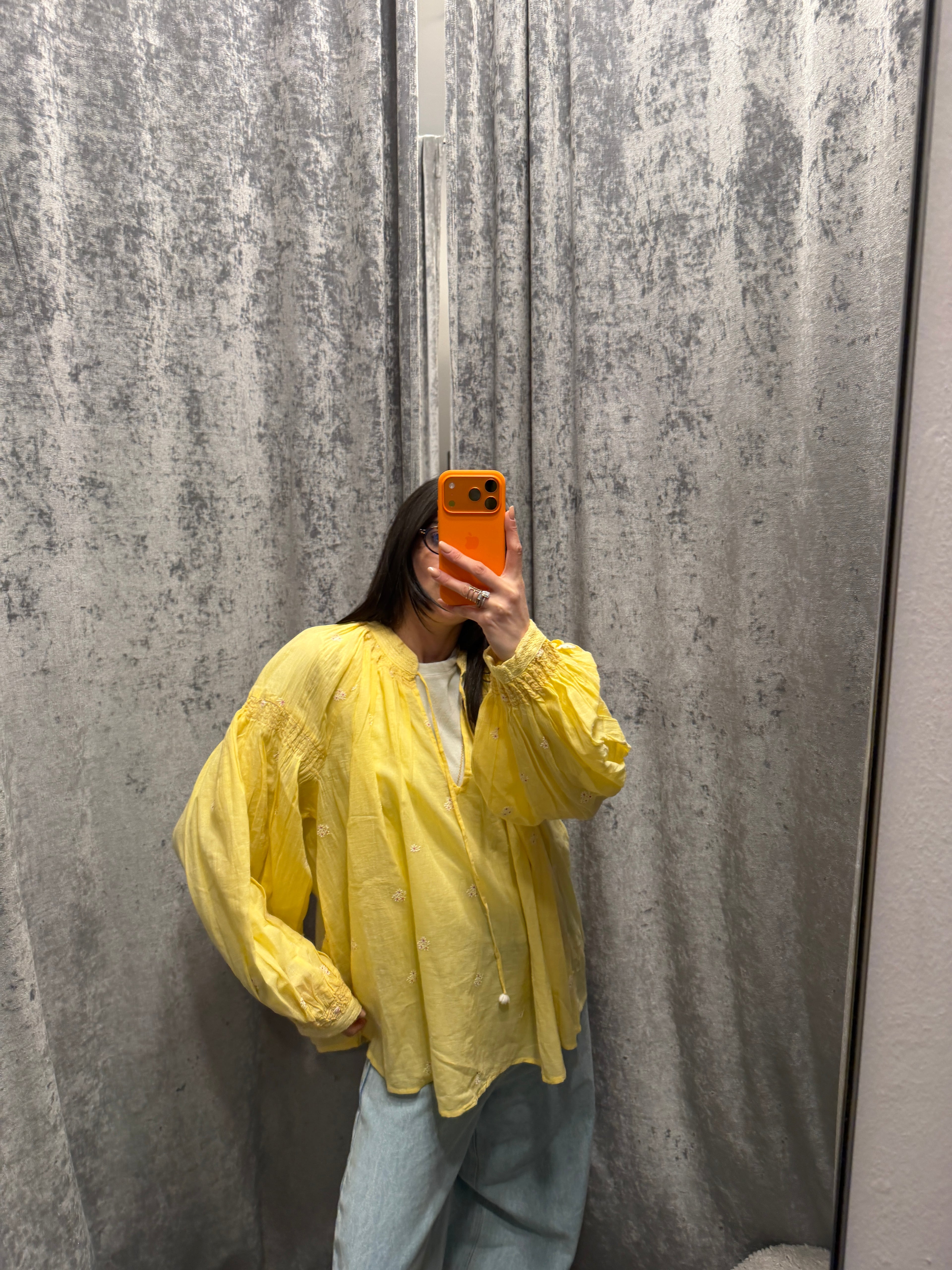Camicia cotone con ricami