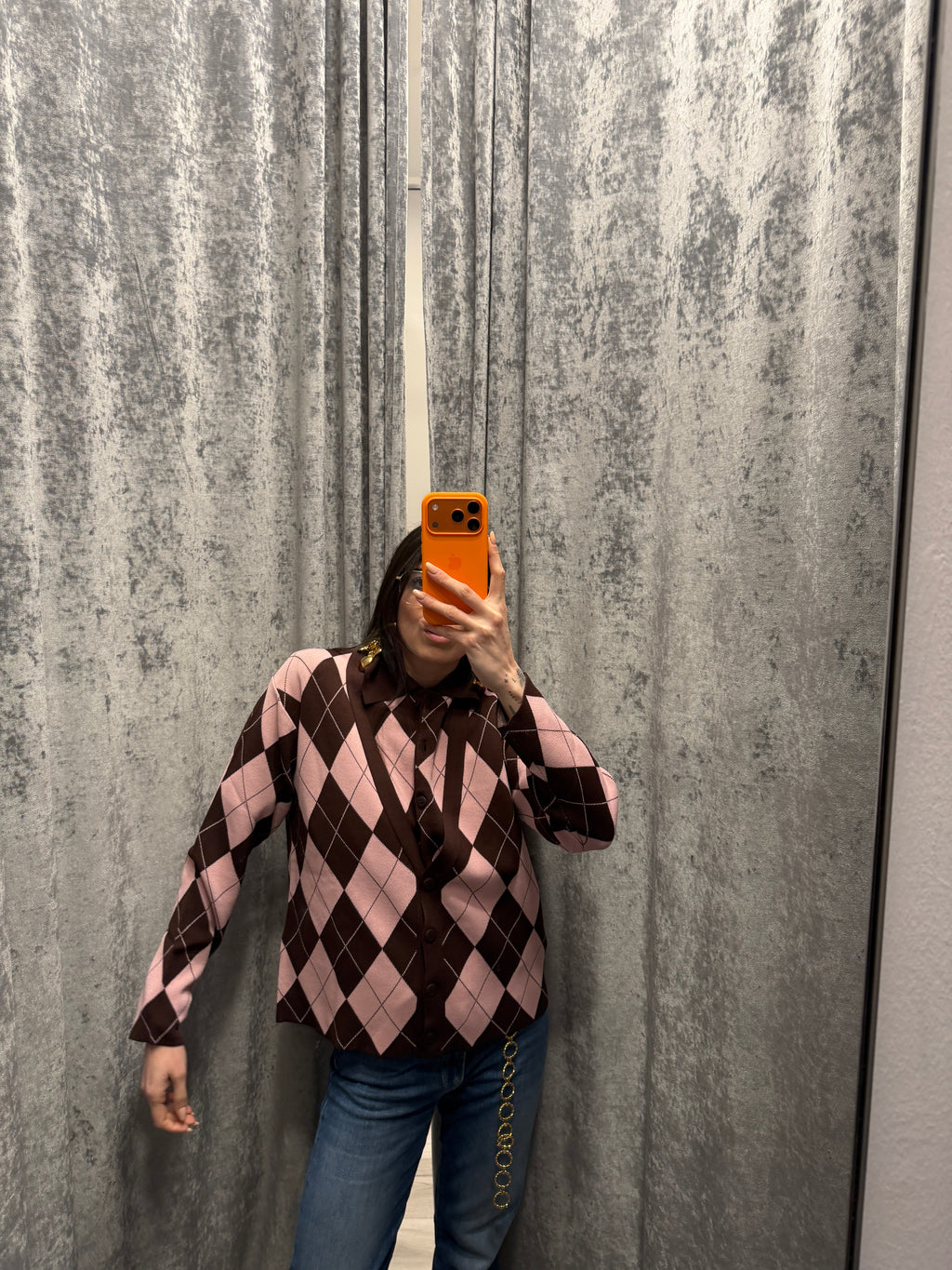 Cardigan a rombi