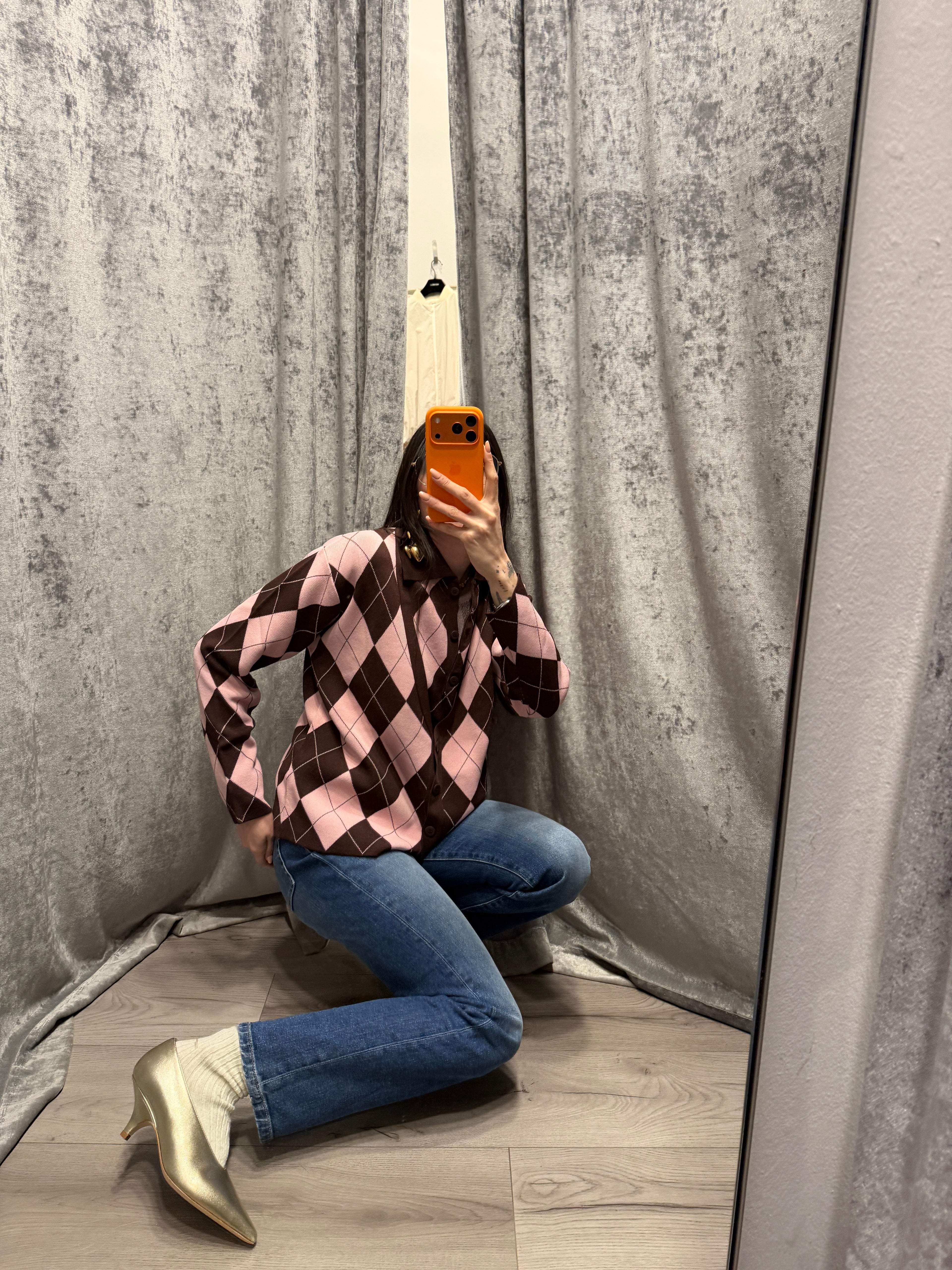 Cardigan a rombi