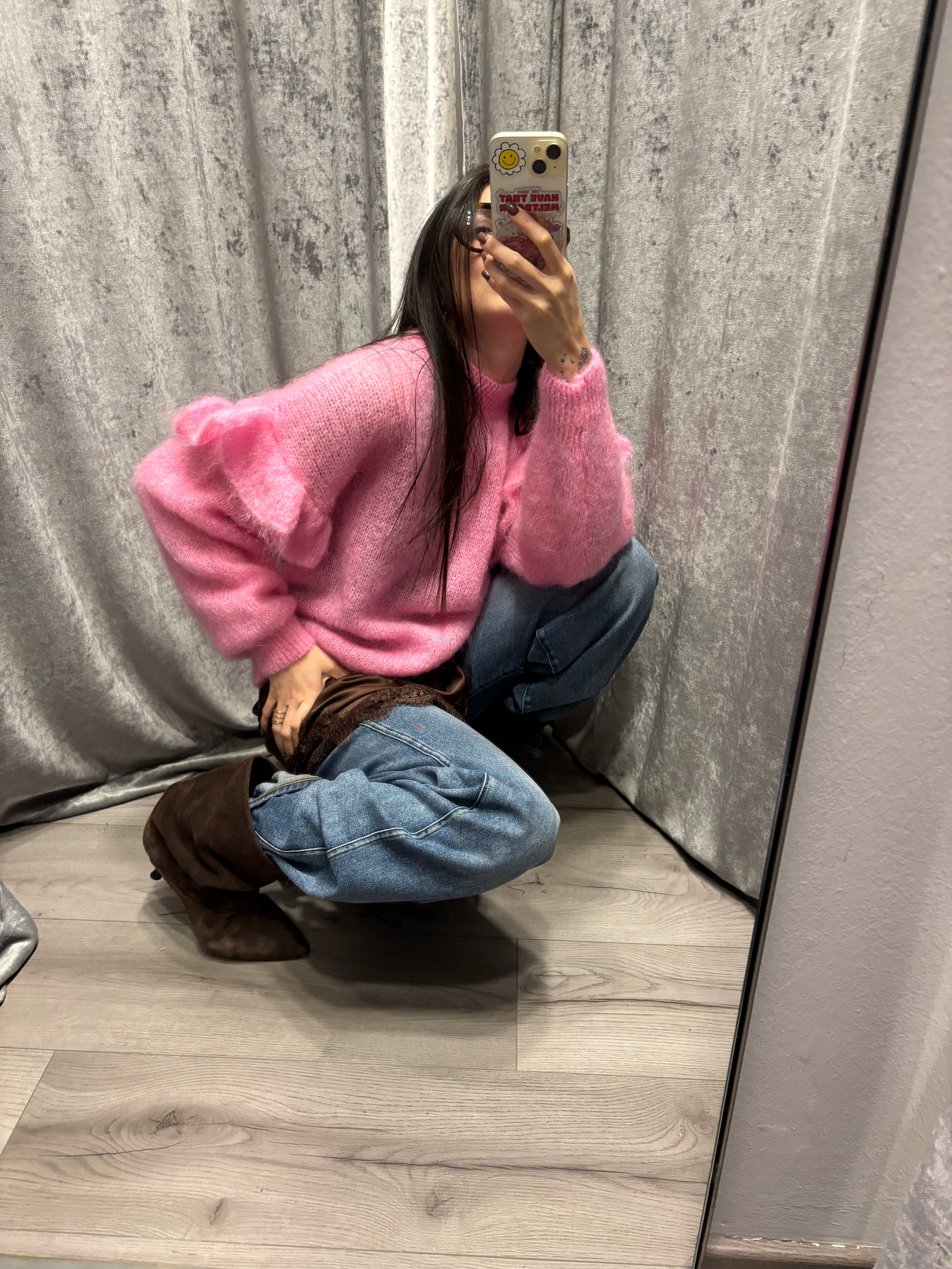 Lupetto "fru fru" mohair