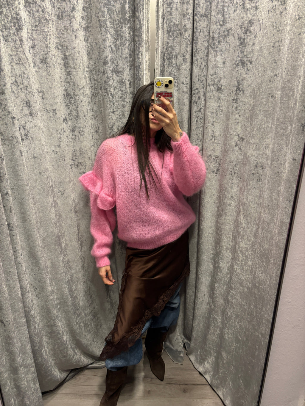 Lupetto "fru fru" mohair