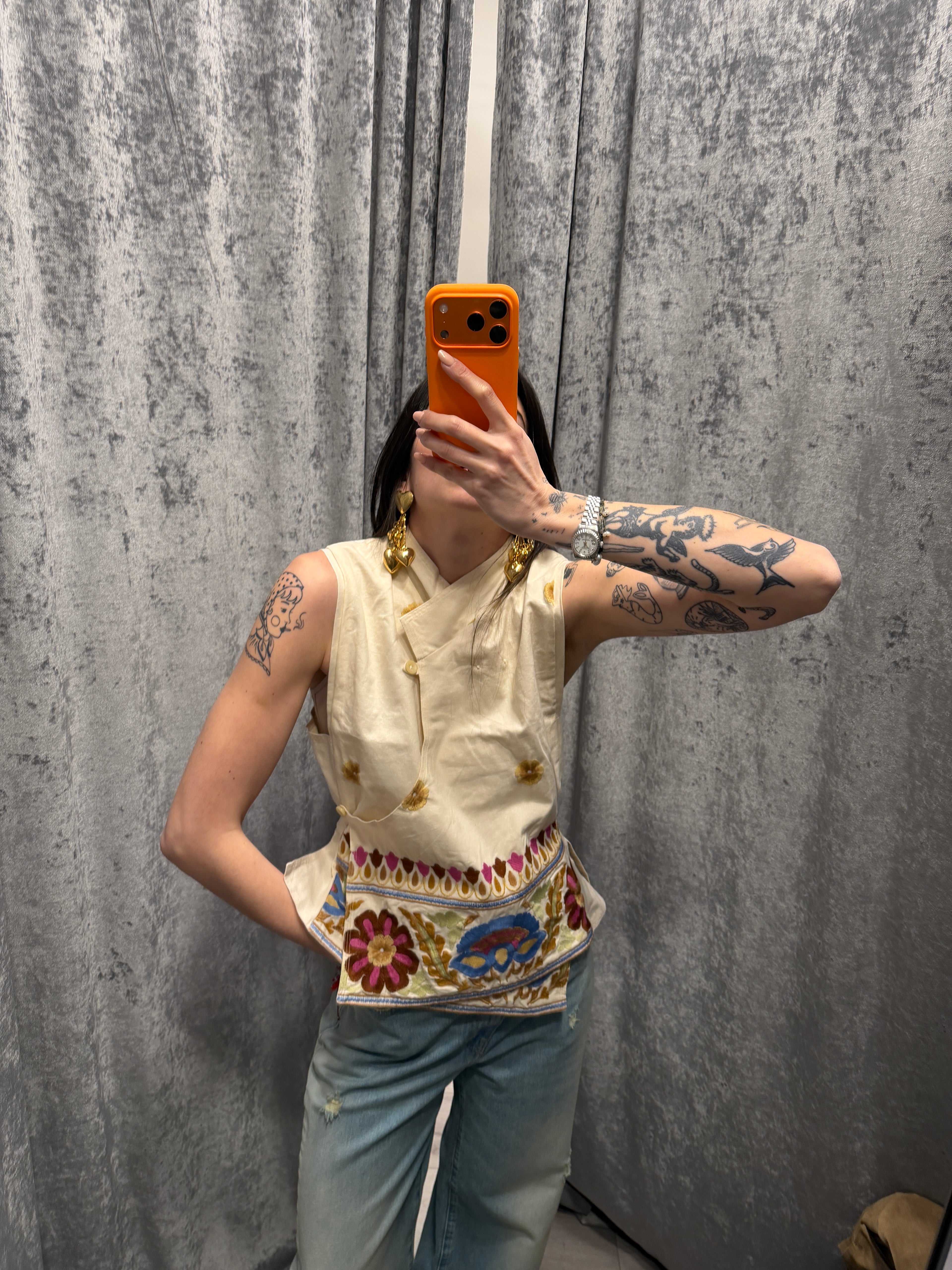 GILET RICAMATO