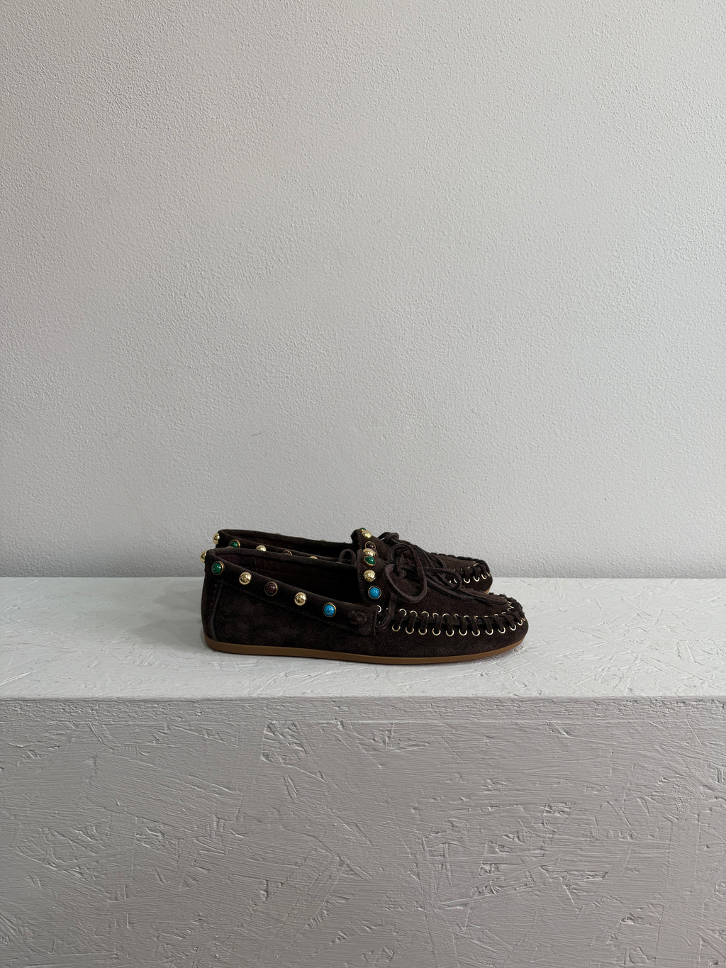 Mocassino in suede indiano