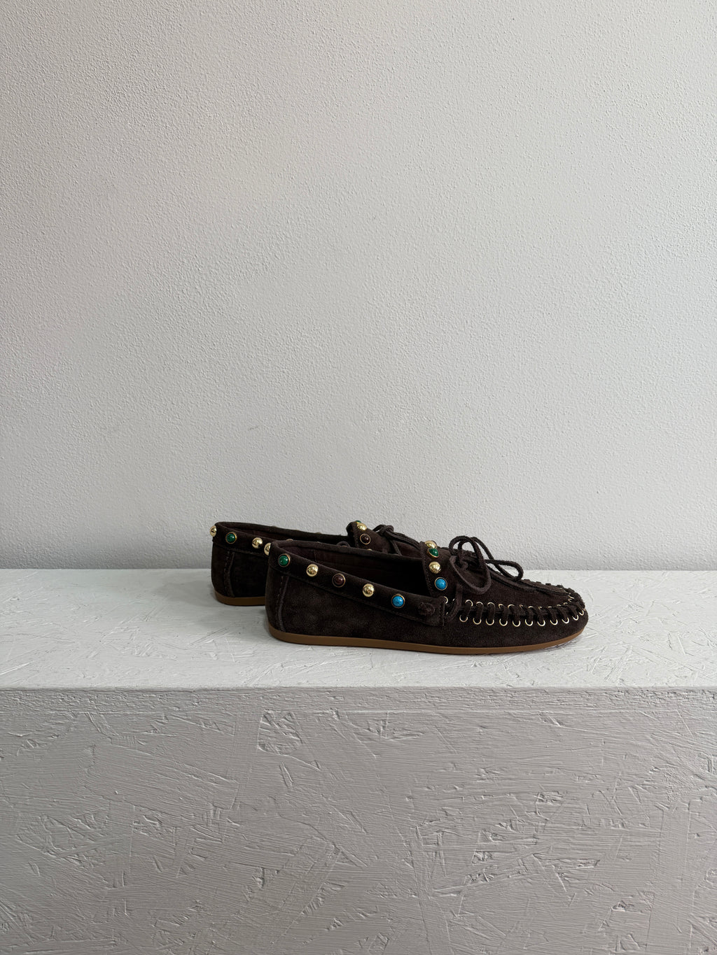 Mocassino in suede indiano