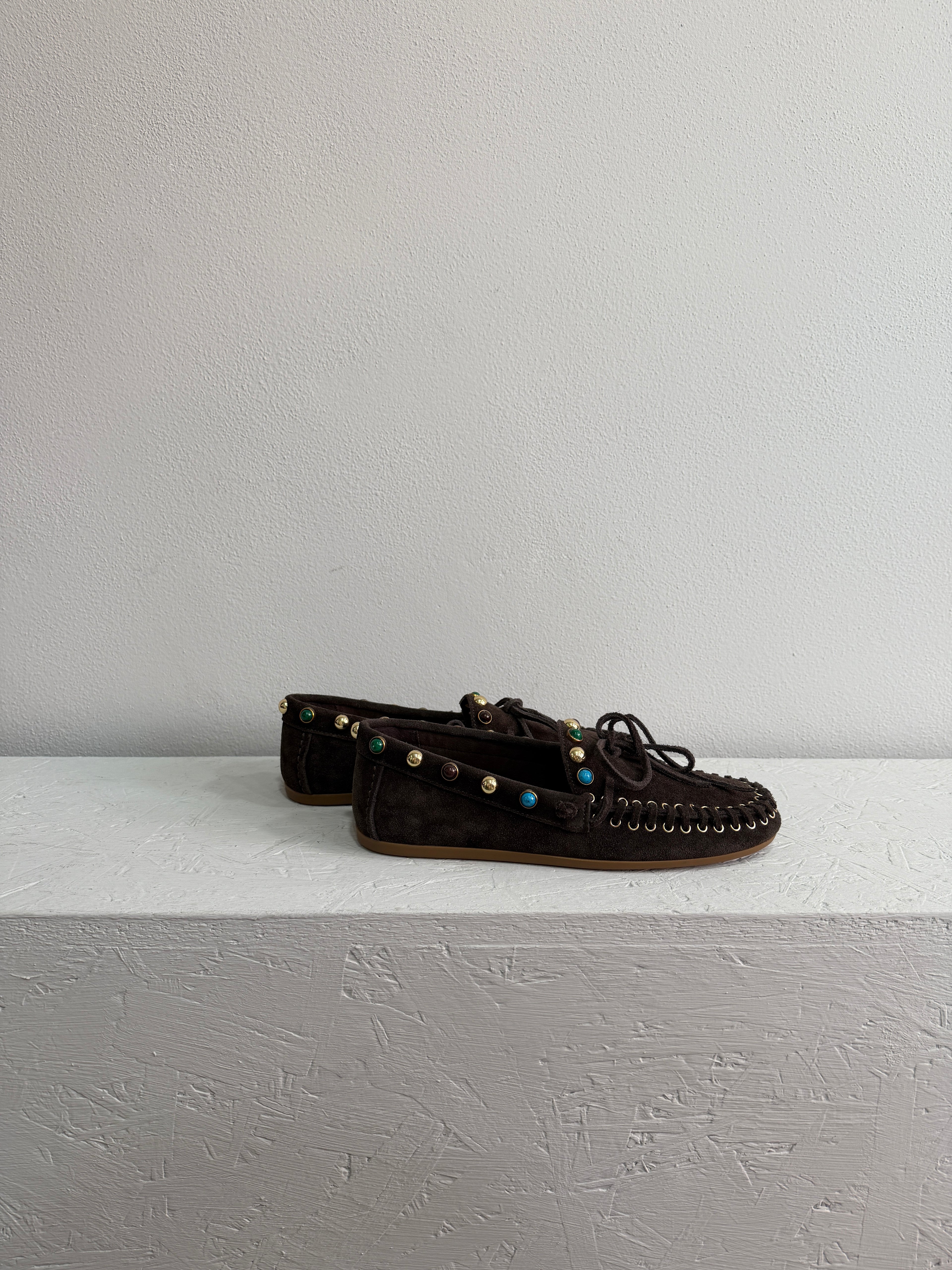 Mocassino in suede indiano