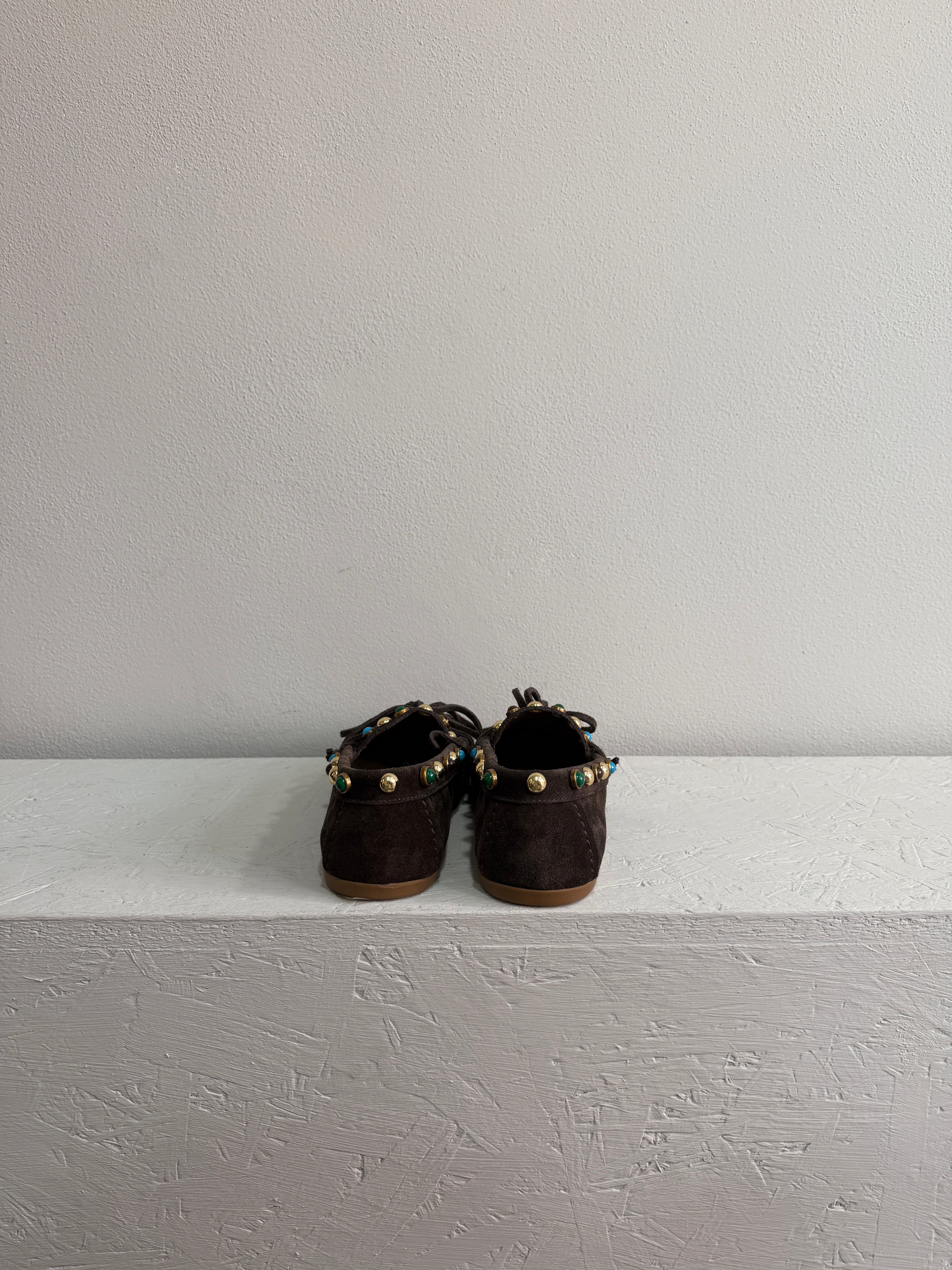 Mocassino in suede indiano