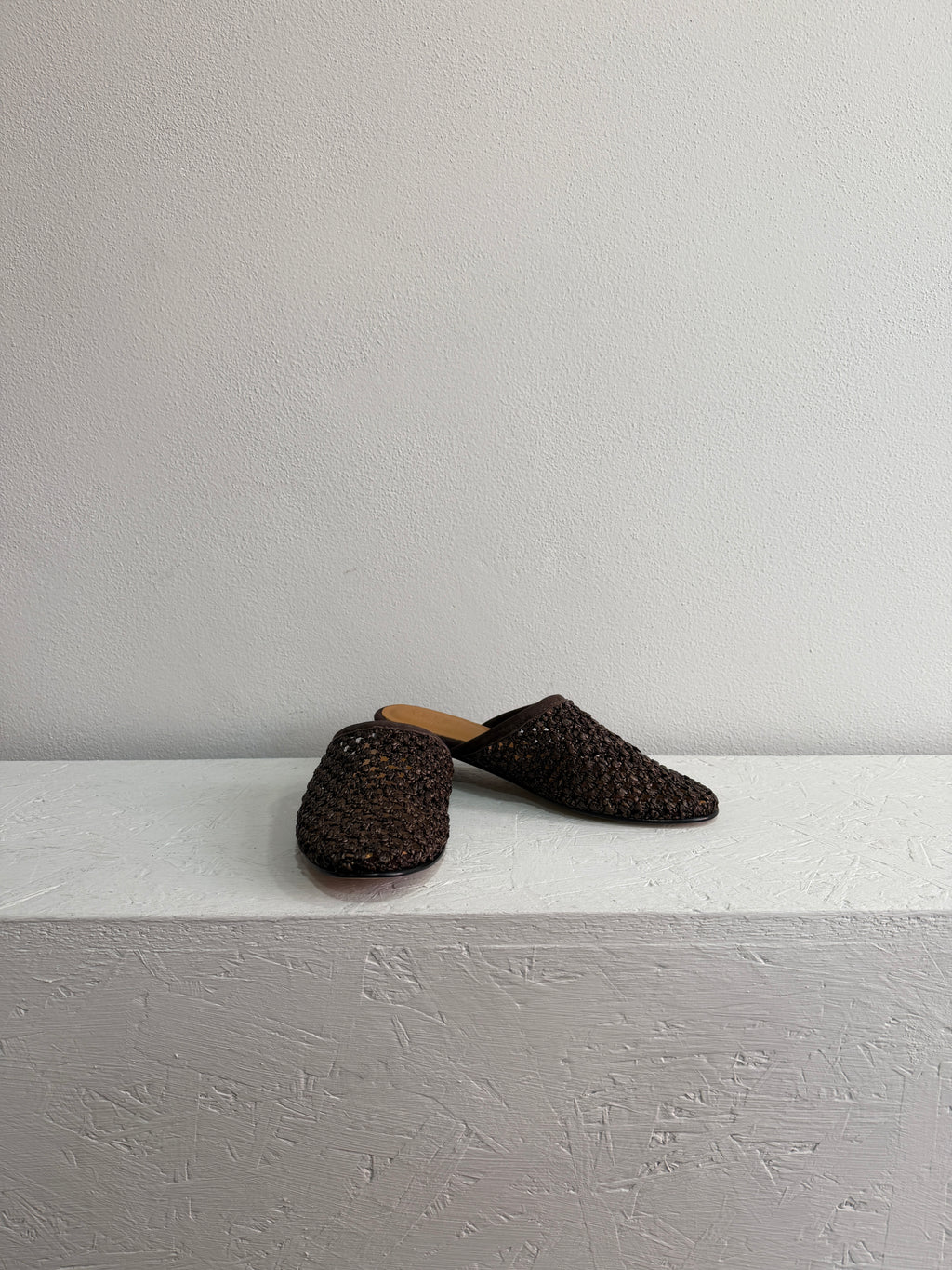 Ciabatta flat in rafia