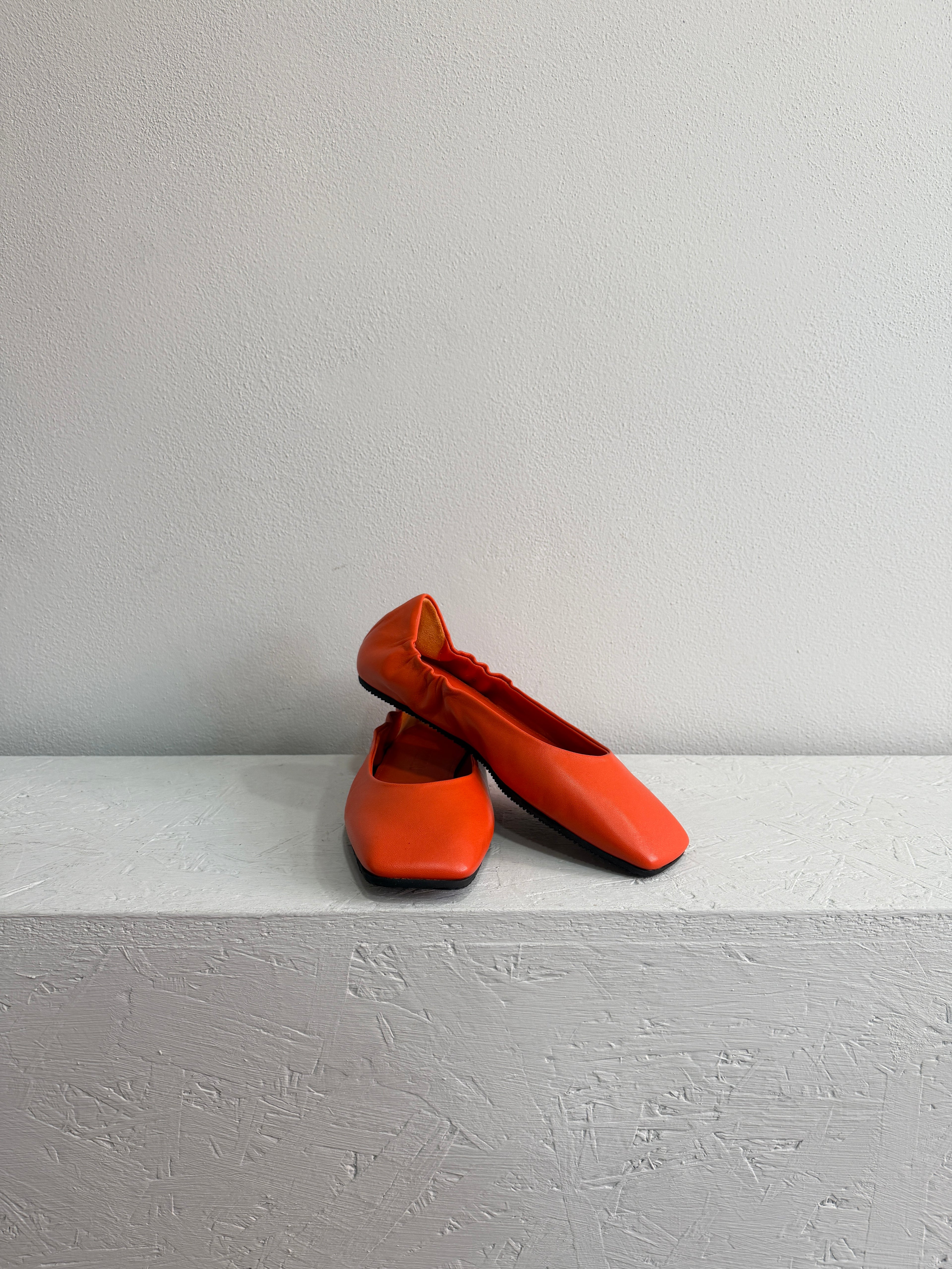 Ballerina in nappa arancione
