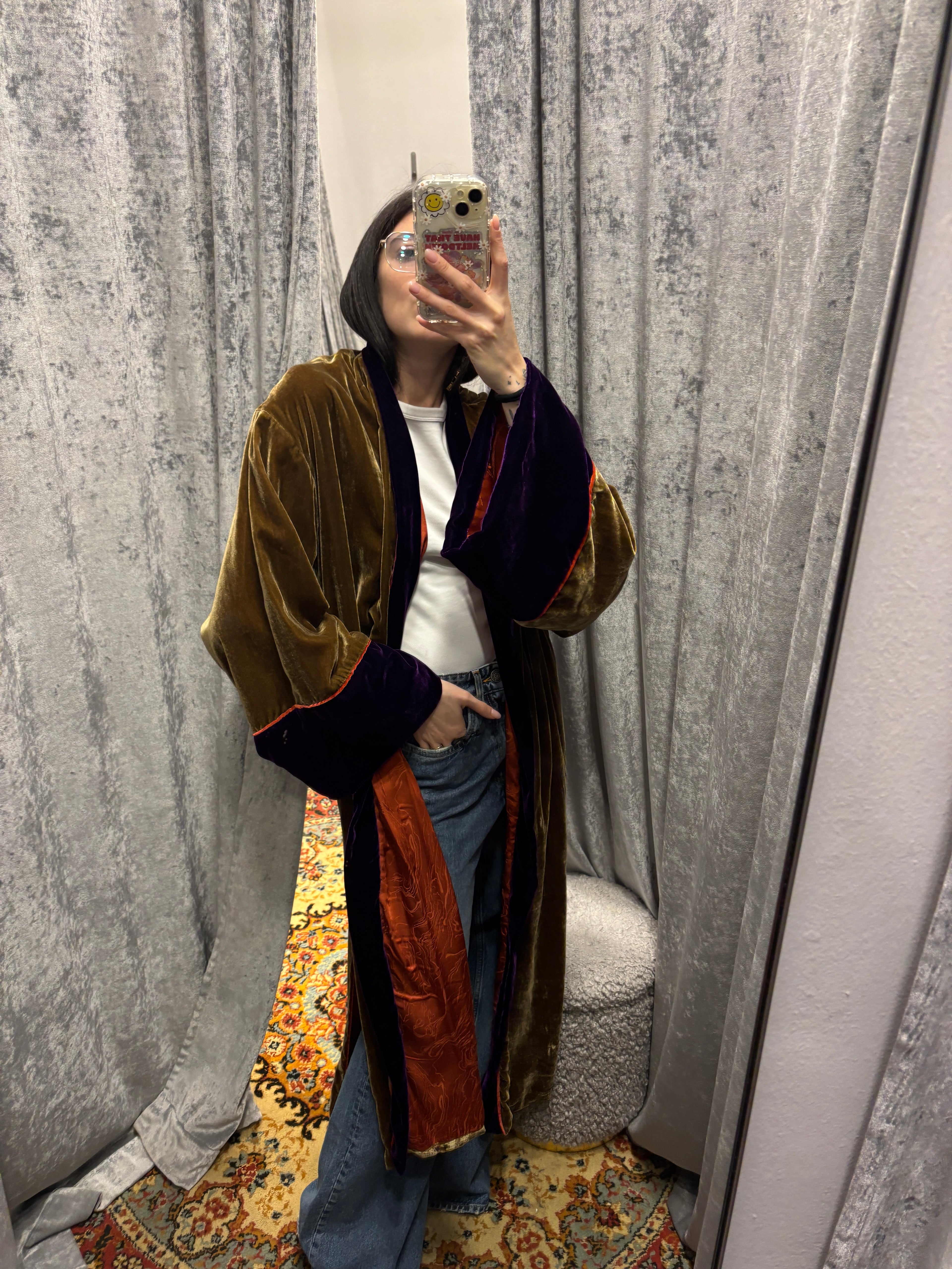 VESTAGLIA KIMONO IN VELLUTO