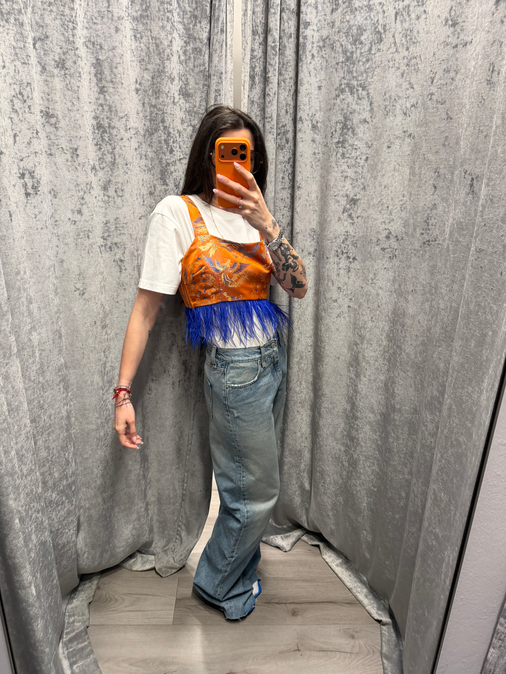 Jeans straight fit da donna con vita alta