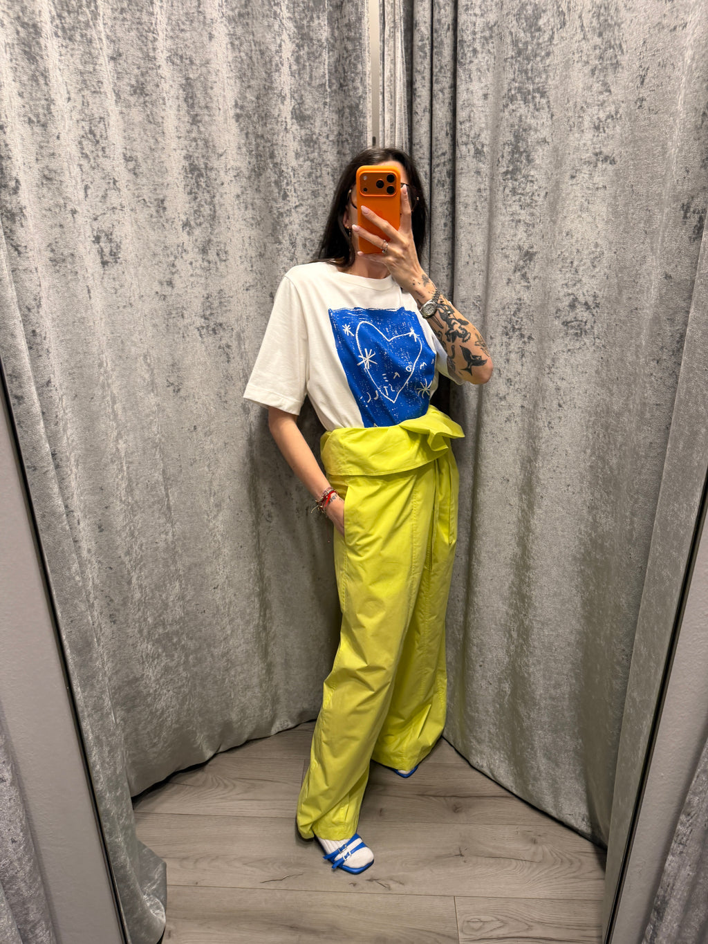 PANTALONI IN POPELINE BASCHINA