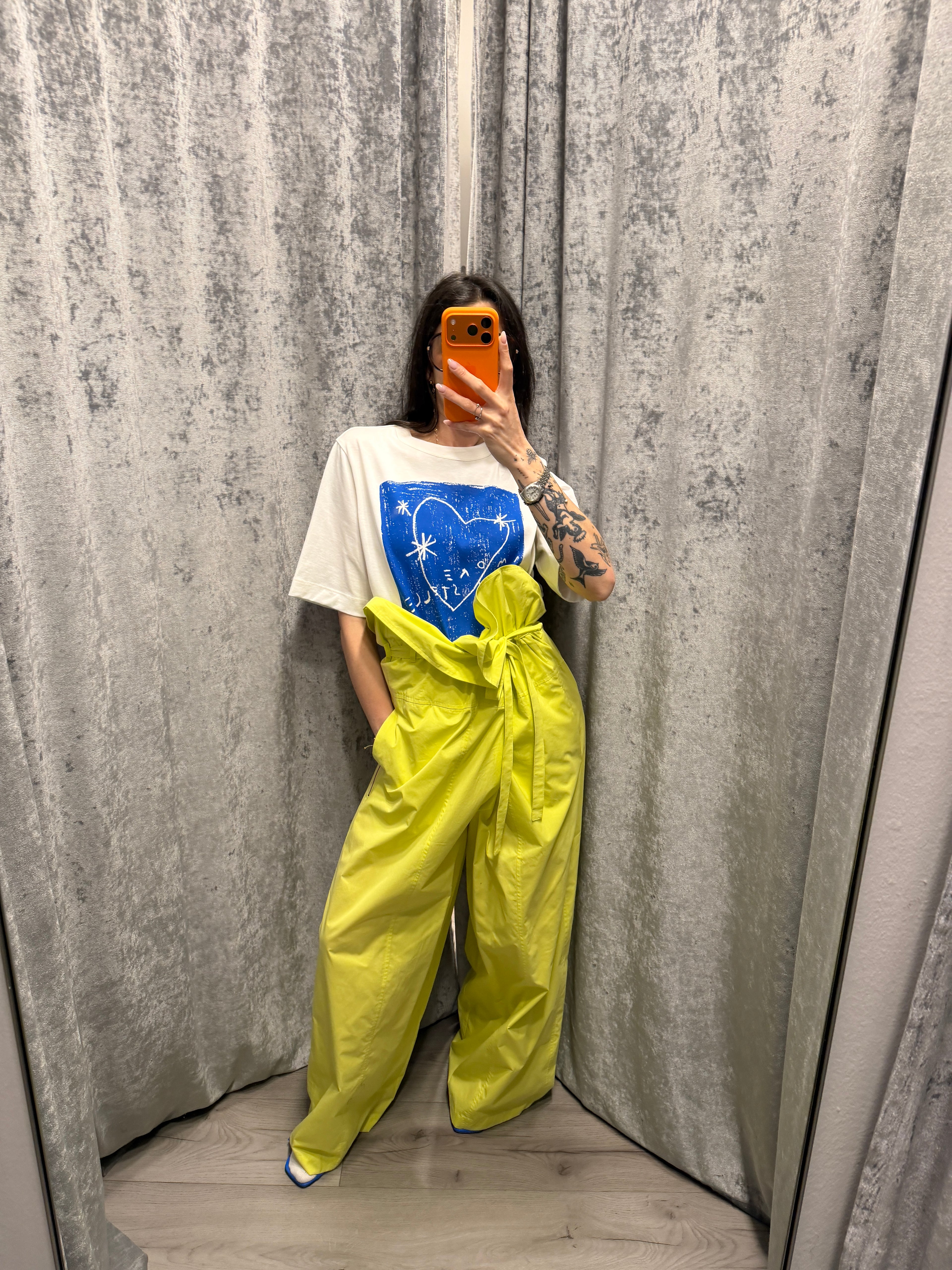 PANTALONI IN POPELINE BASCHINA