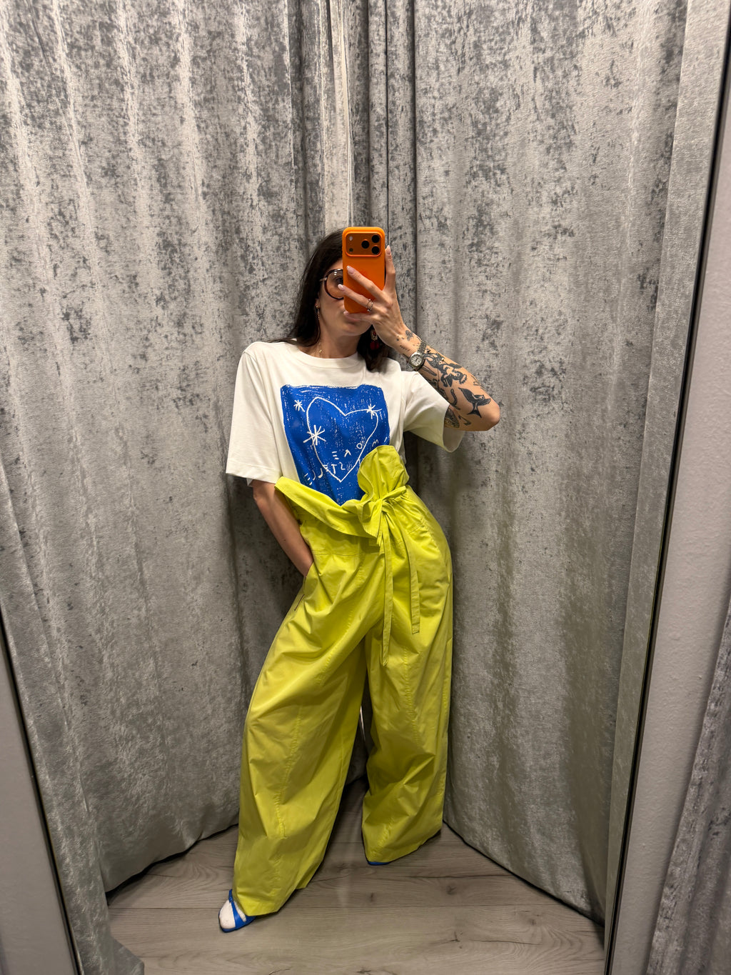 PANTALONI IN POPELINE BASCHINA