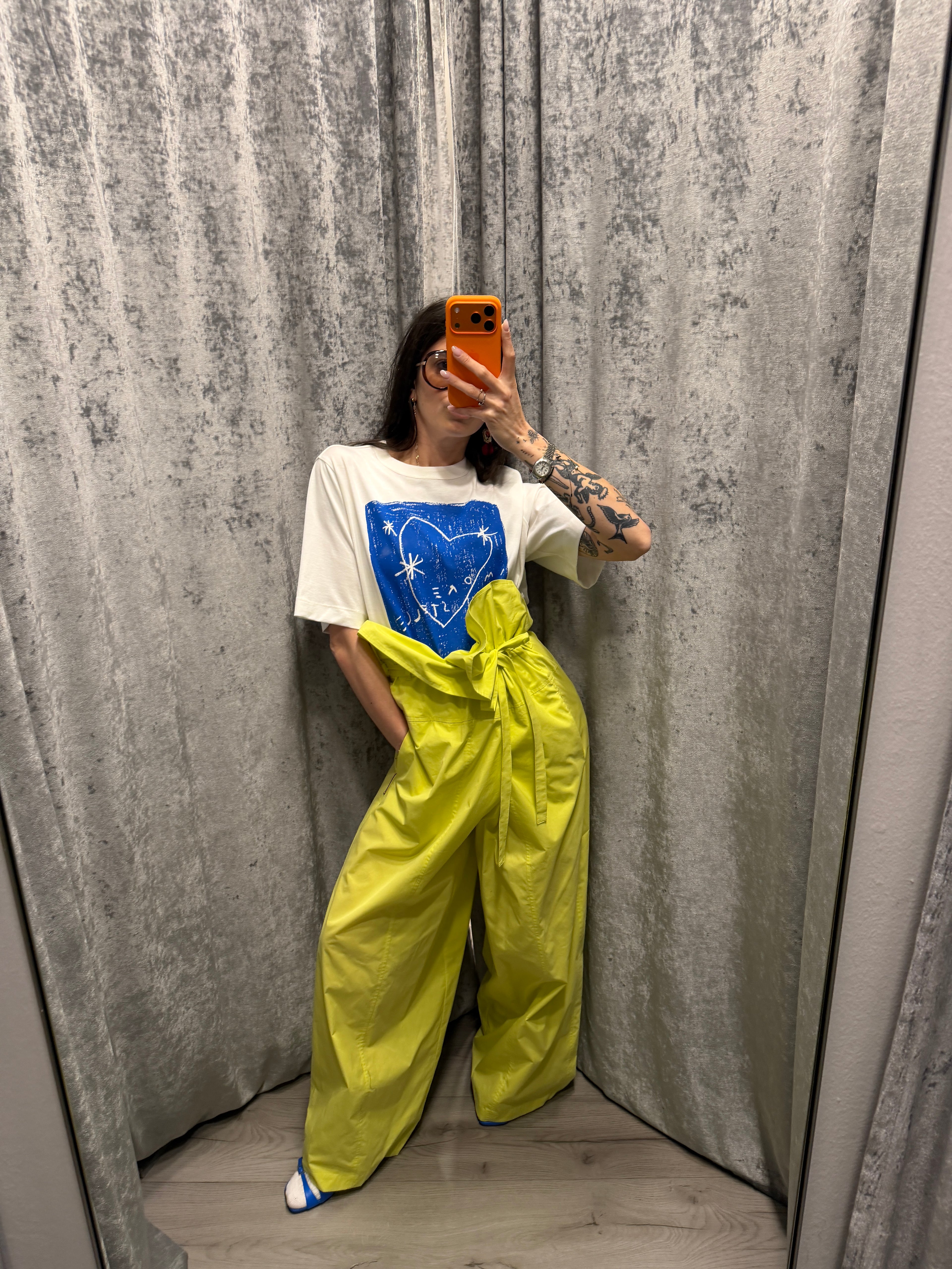 PANTALONI IN POPELINE BASCHINA