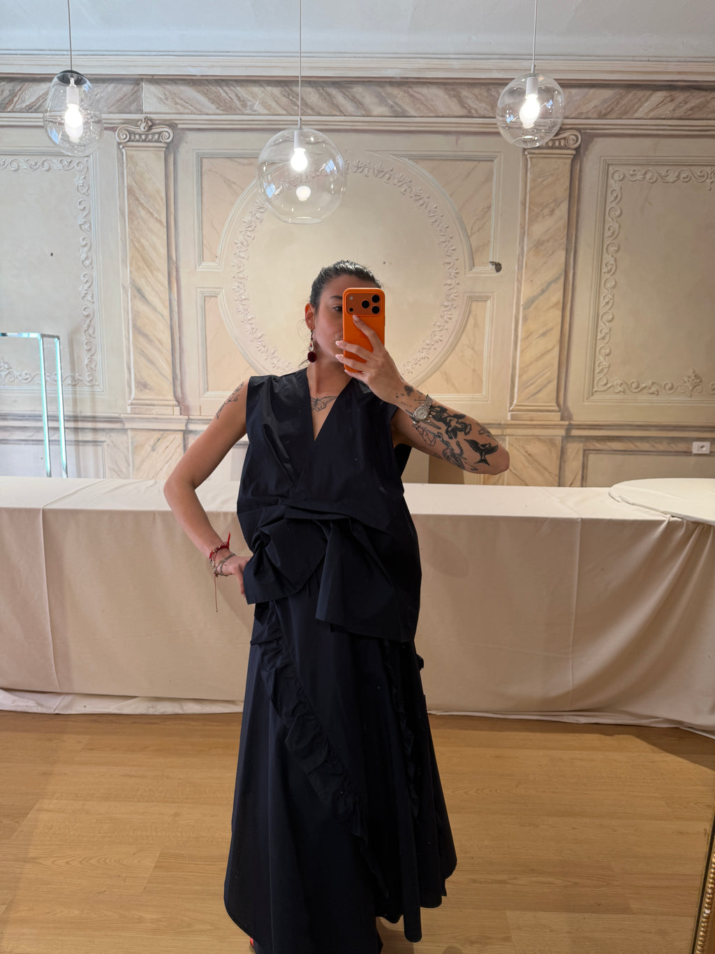 CAMICIA CON PIEGHE SUL DAVANTI
