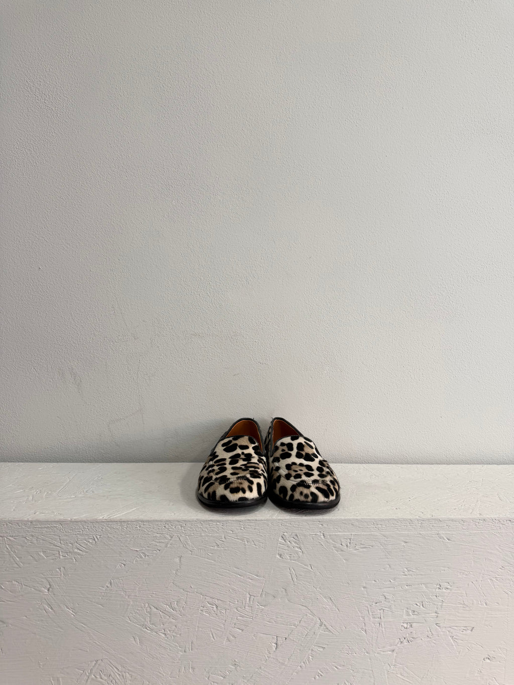 Mocassino in cavallino maculato Beige Grey
