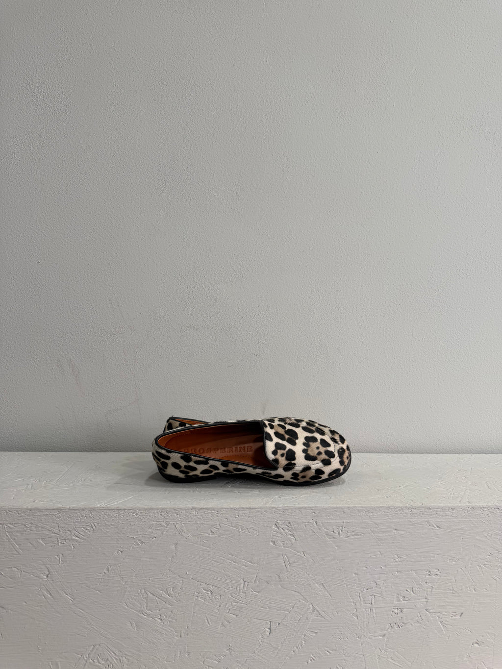 Mocassino in cavallino maculato Beige Grey