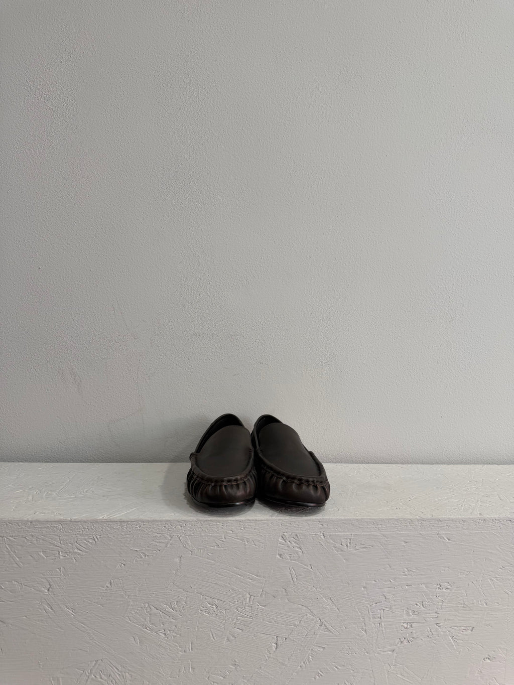 Mocassino in pelle liscia marrone