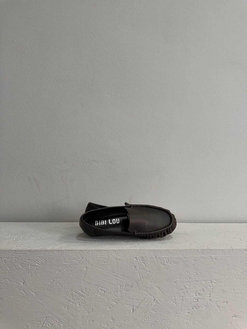 Mocassino in pelle liscia marrone