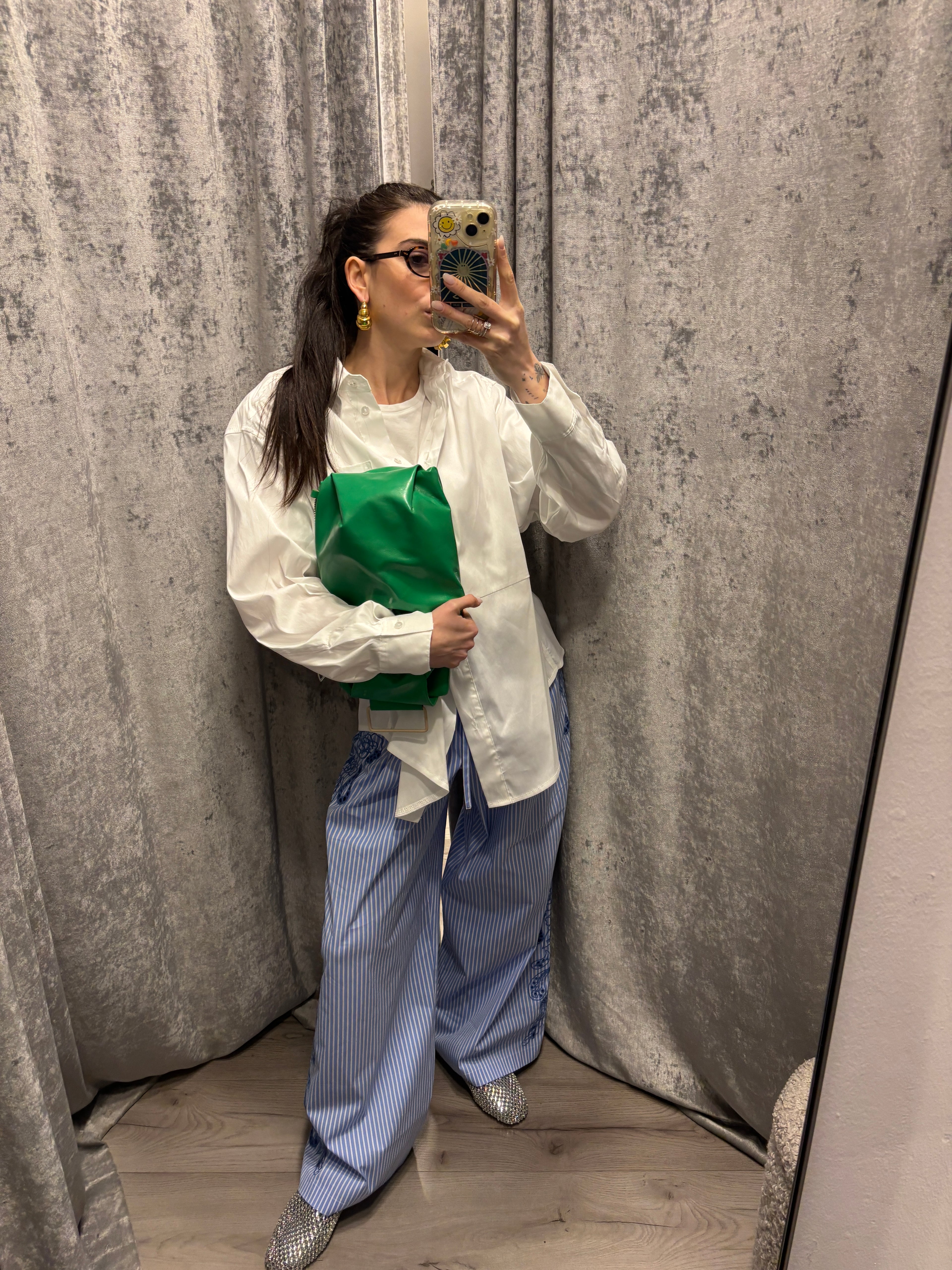 Pantalone pigiama ricamato