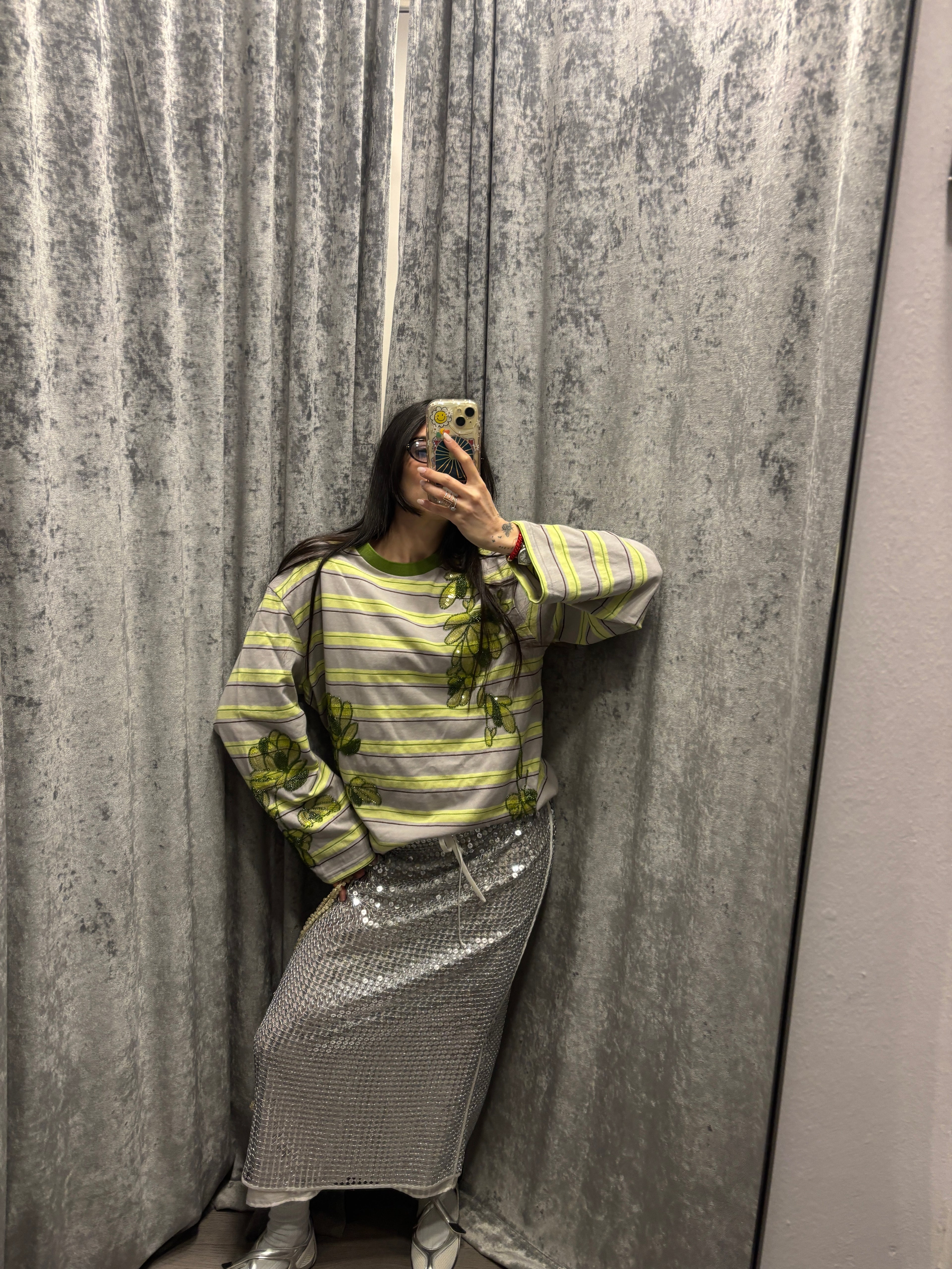 GONNA MIDI CON PAILLETTES