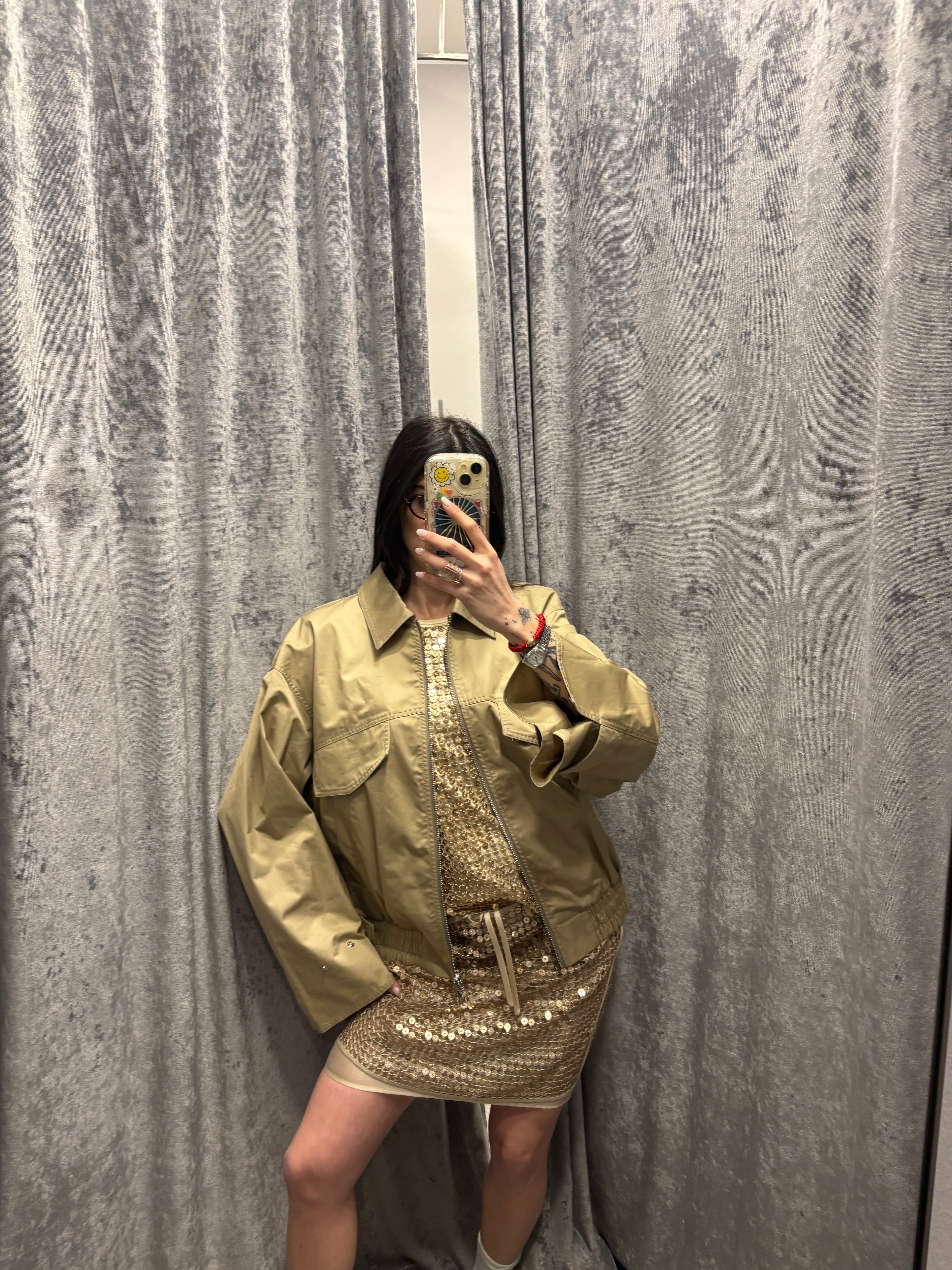 GIACCA BOMBER CON NODO SUL RETRO