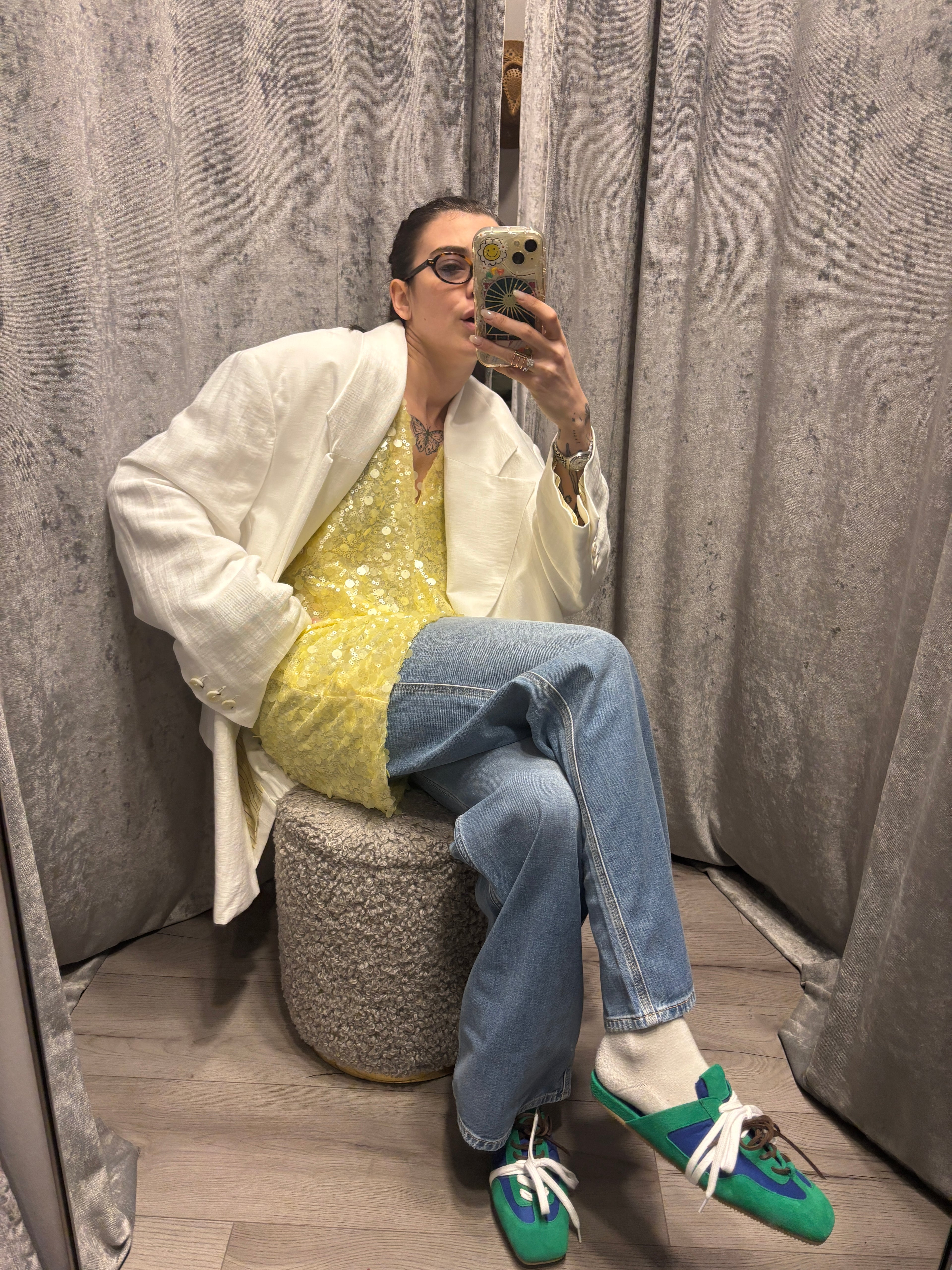 Abito t-shirt in paillettes
