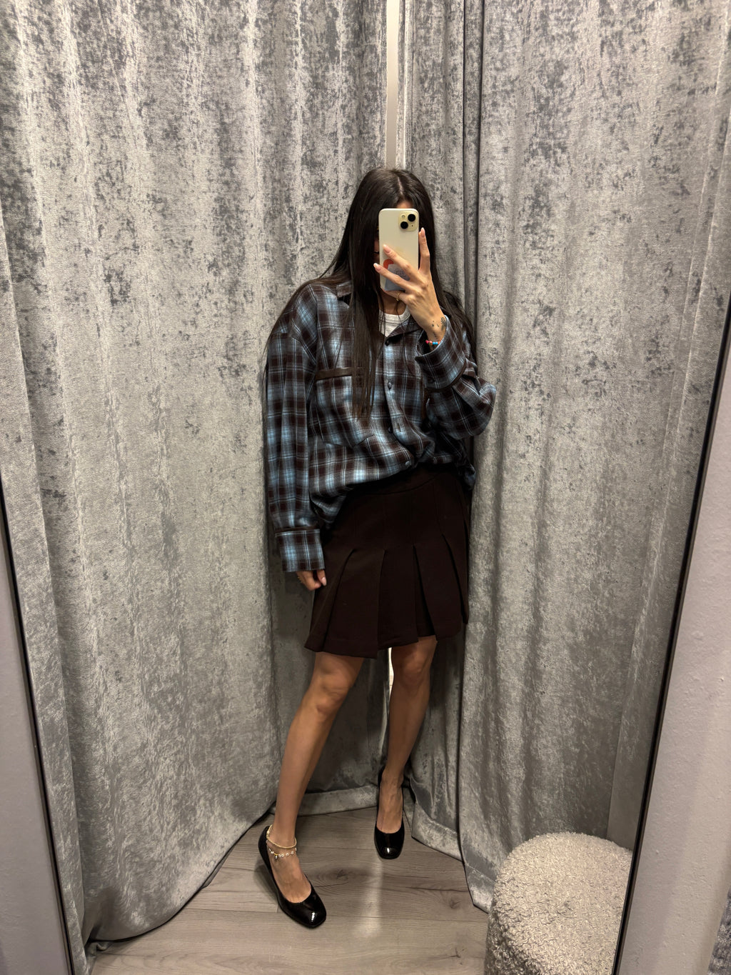 Camicia Oversize check