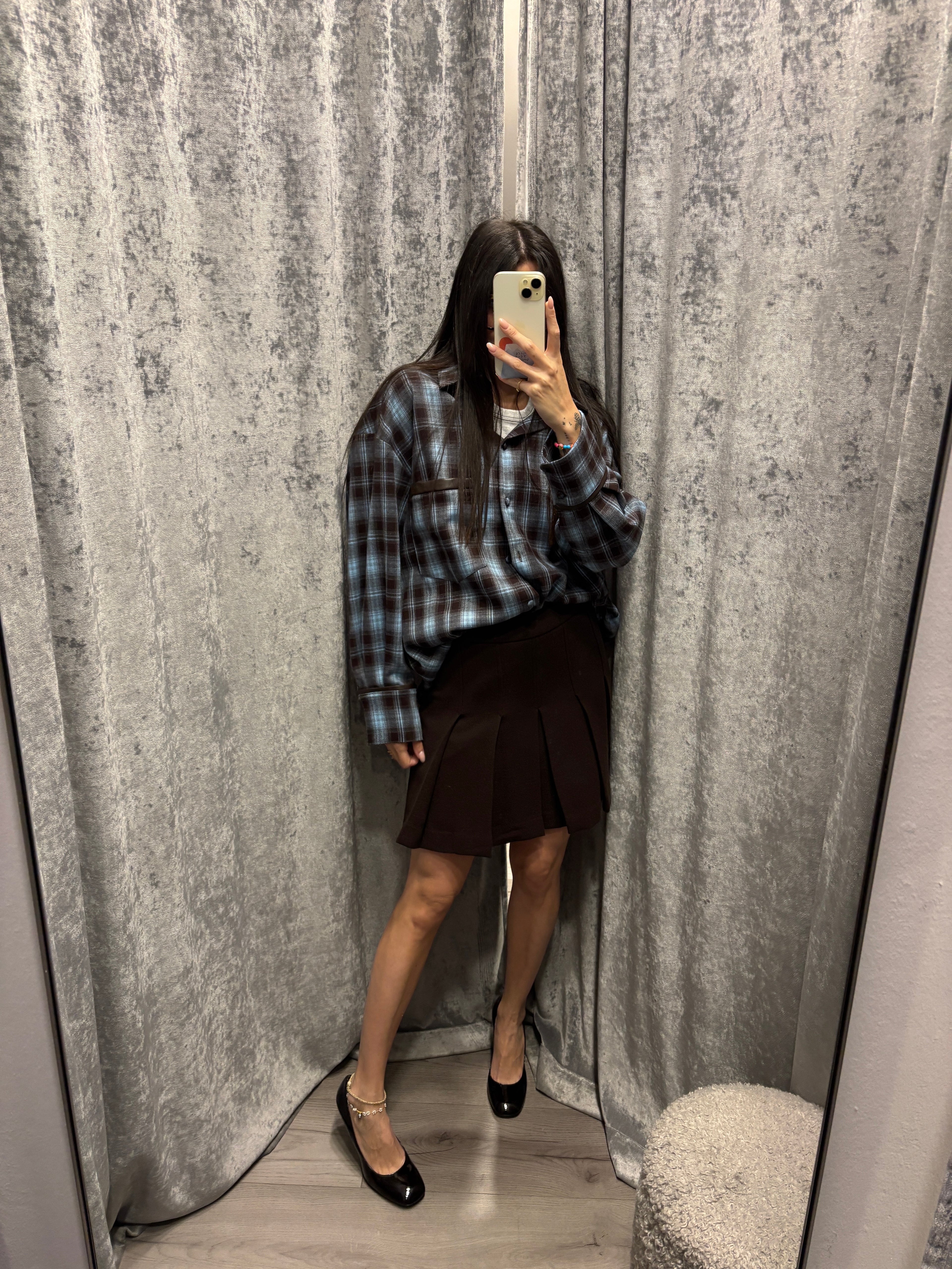 Camicia Oversize check