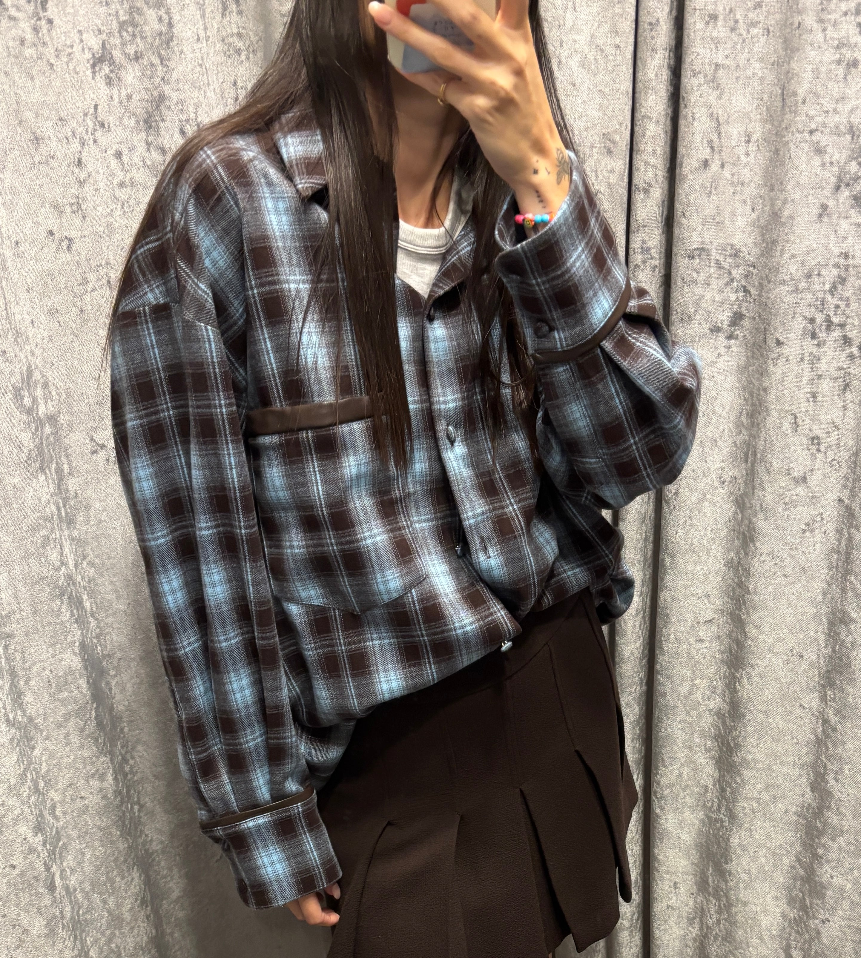Camicia Oversize check