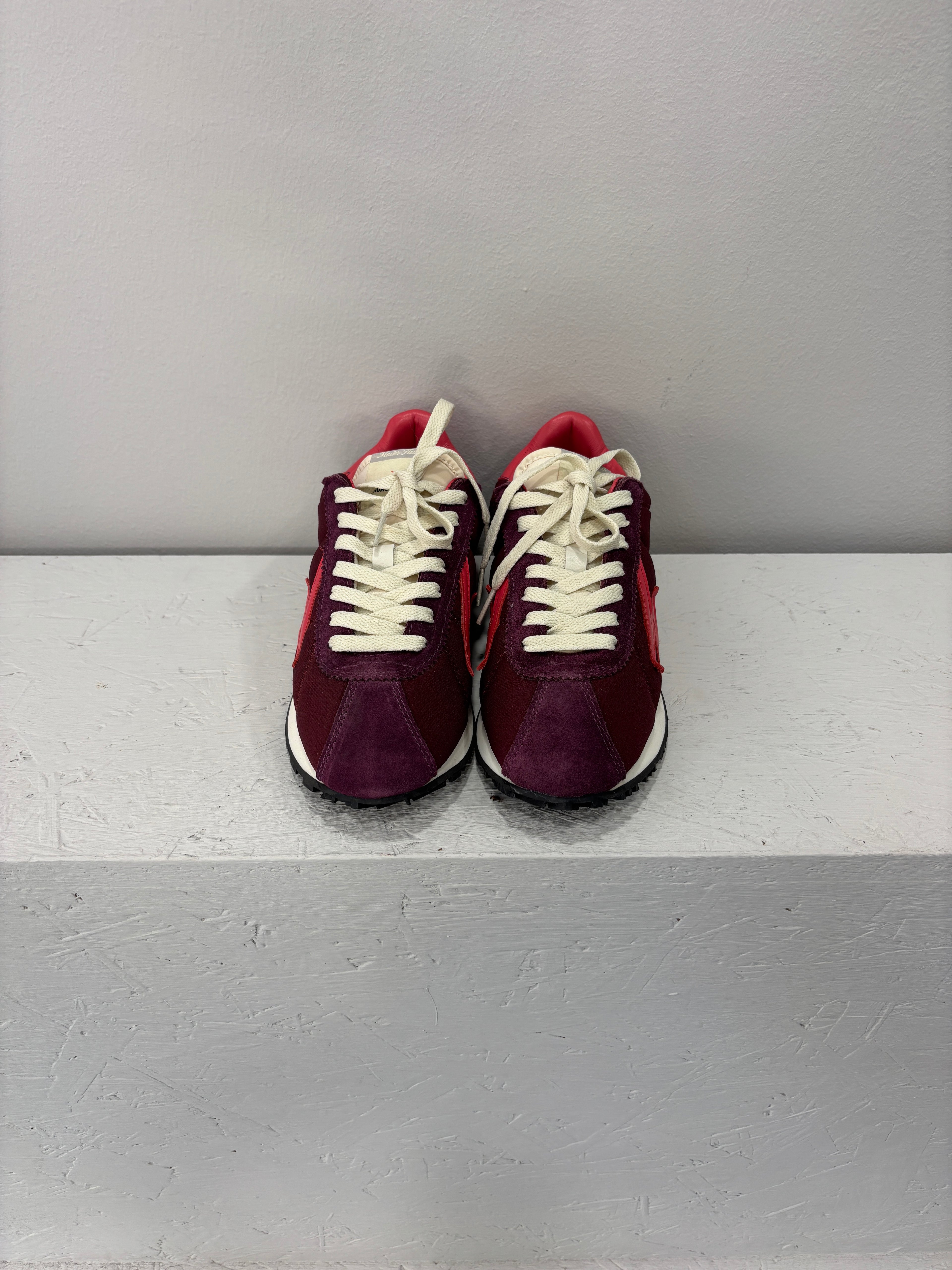 Sneakers in nylon con logo Coral