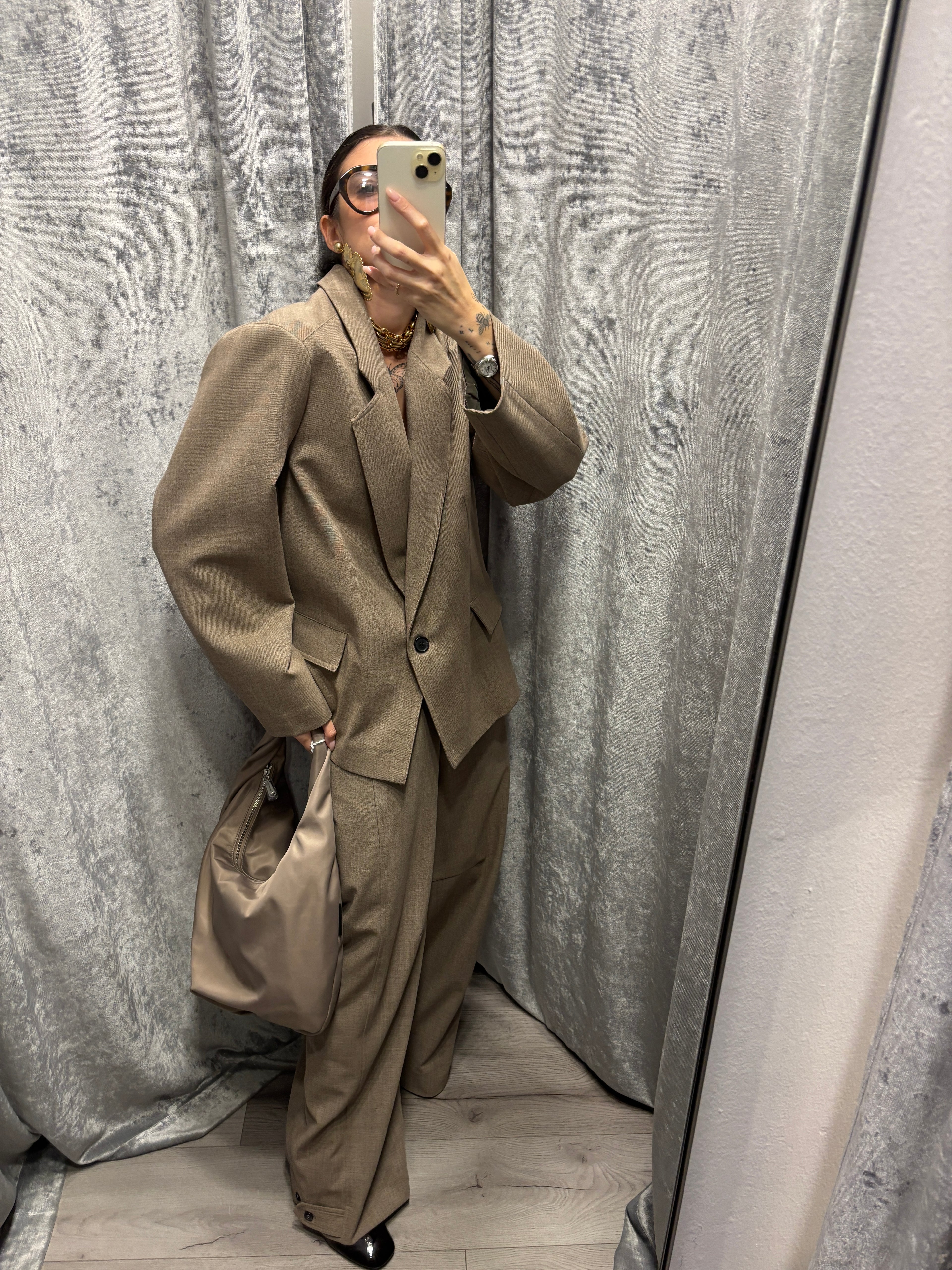 Blazer oversize bottone