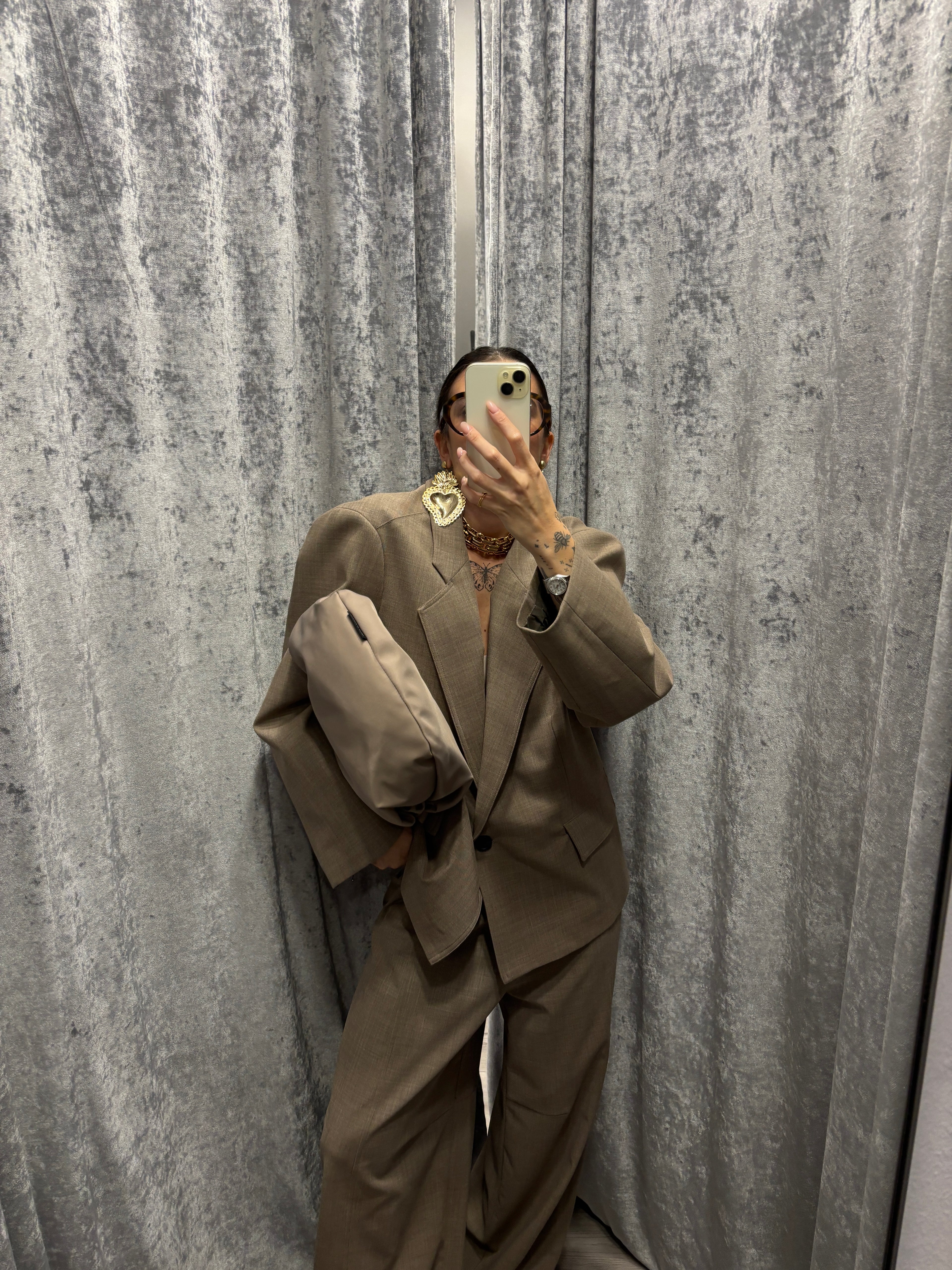 Blazer oversize bottone