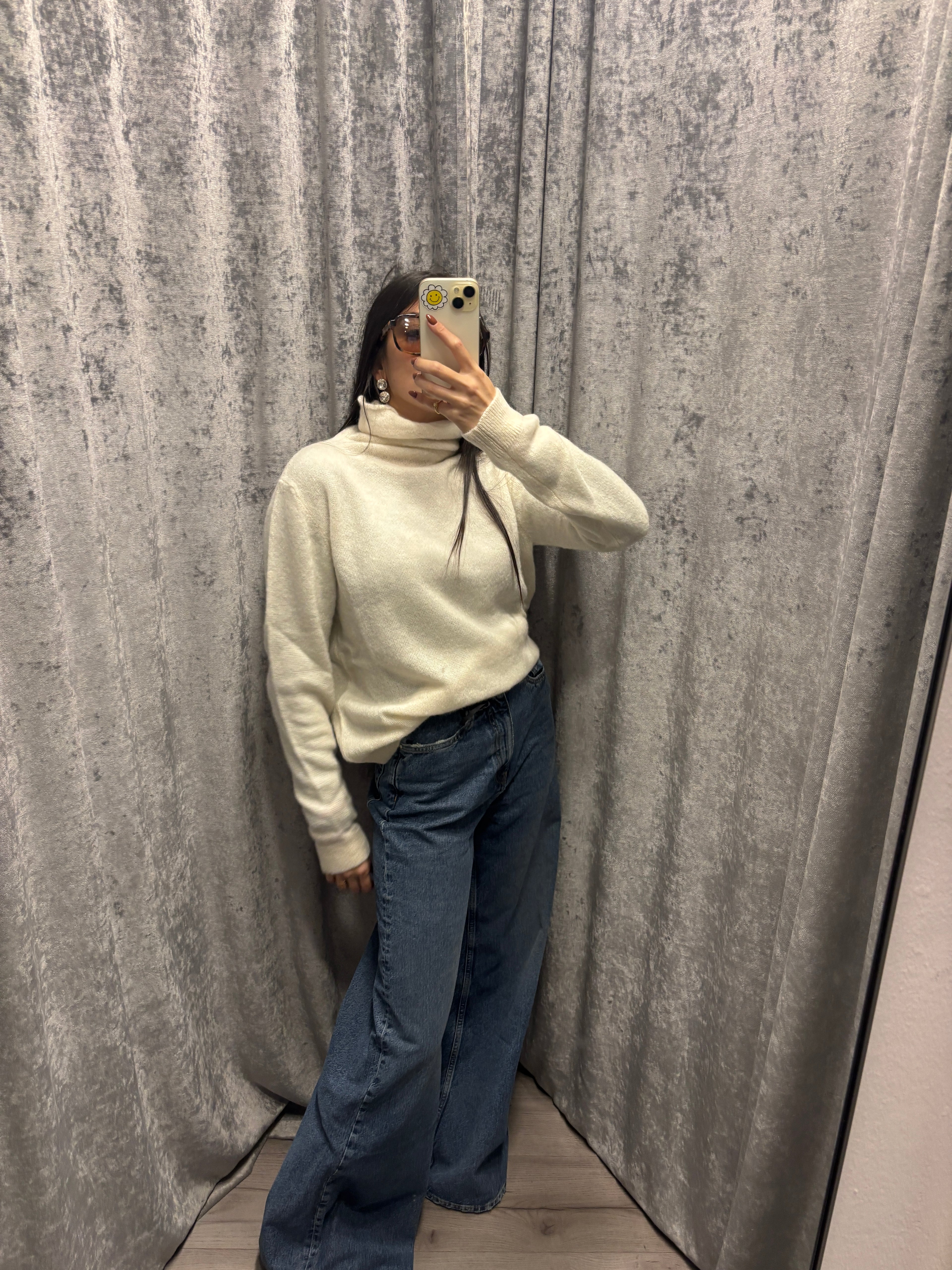 Maglioncino dolcevita in alpaca